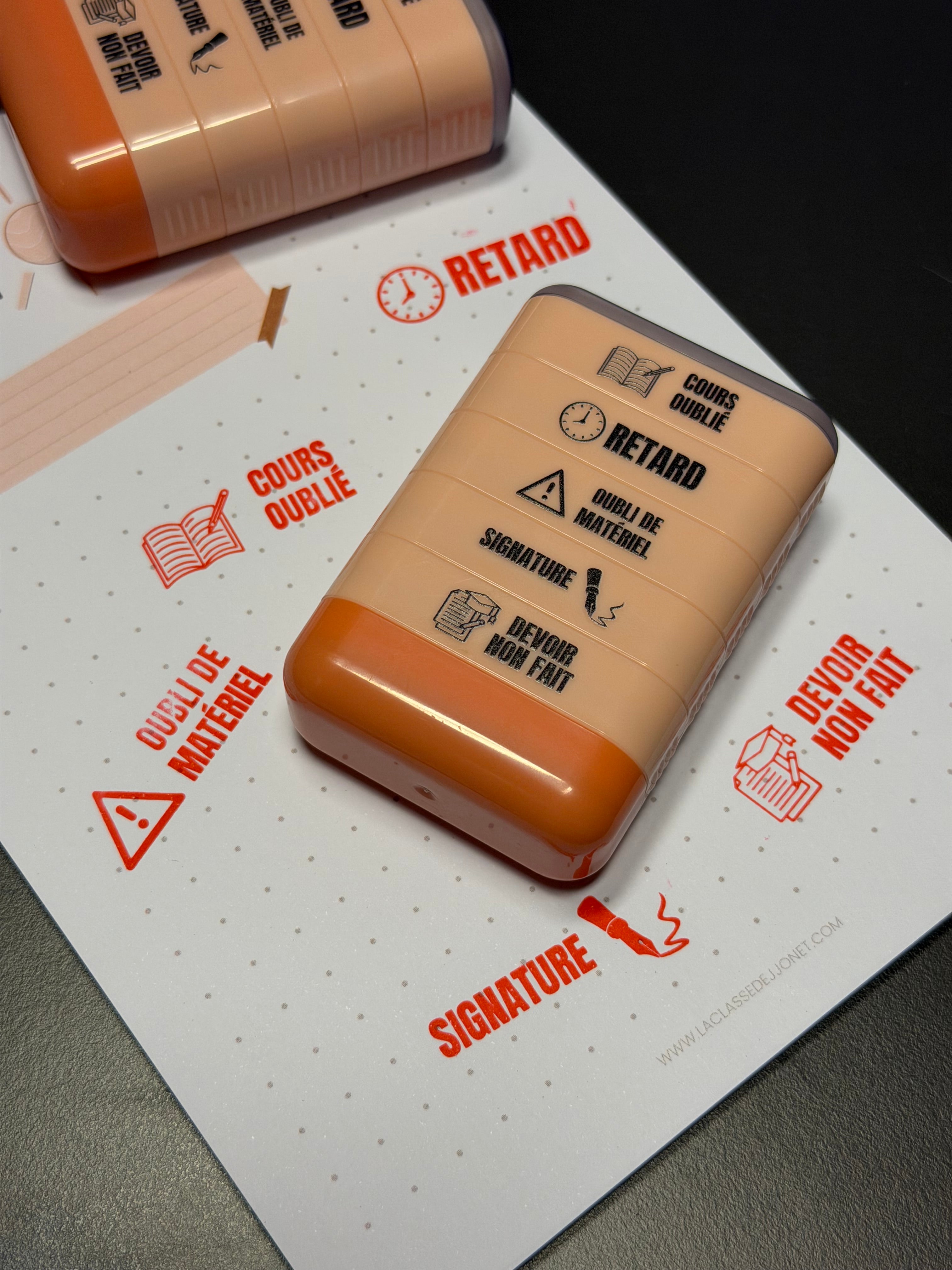 Tampon auto-encreur 5 en 1 - Aïe Aïe Aïe