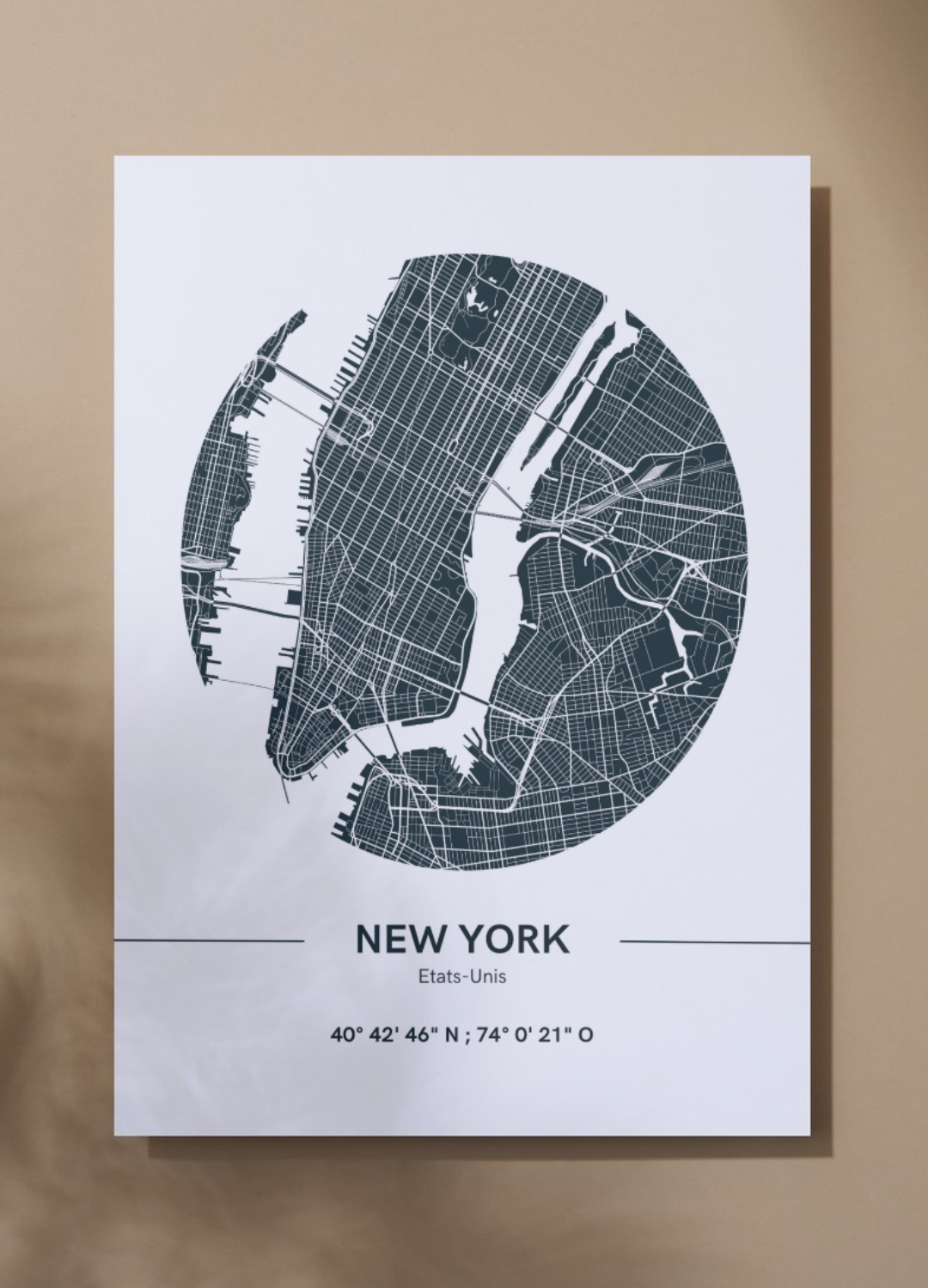 Affiche Plan de New York