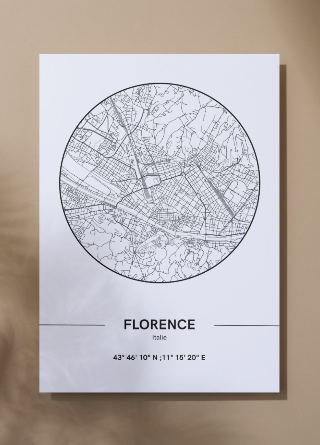Affiche Plan de Florence