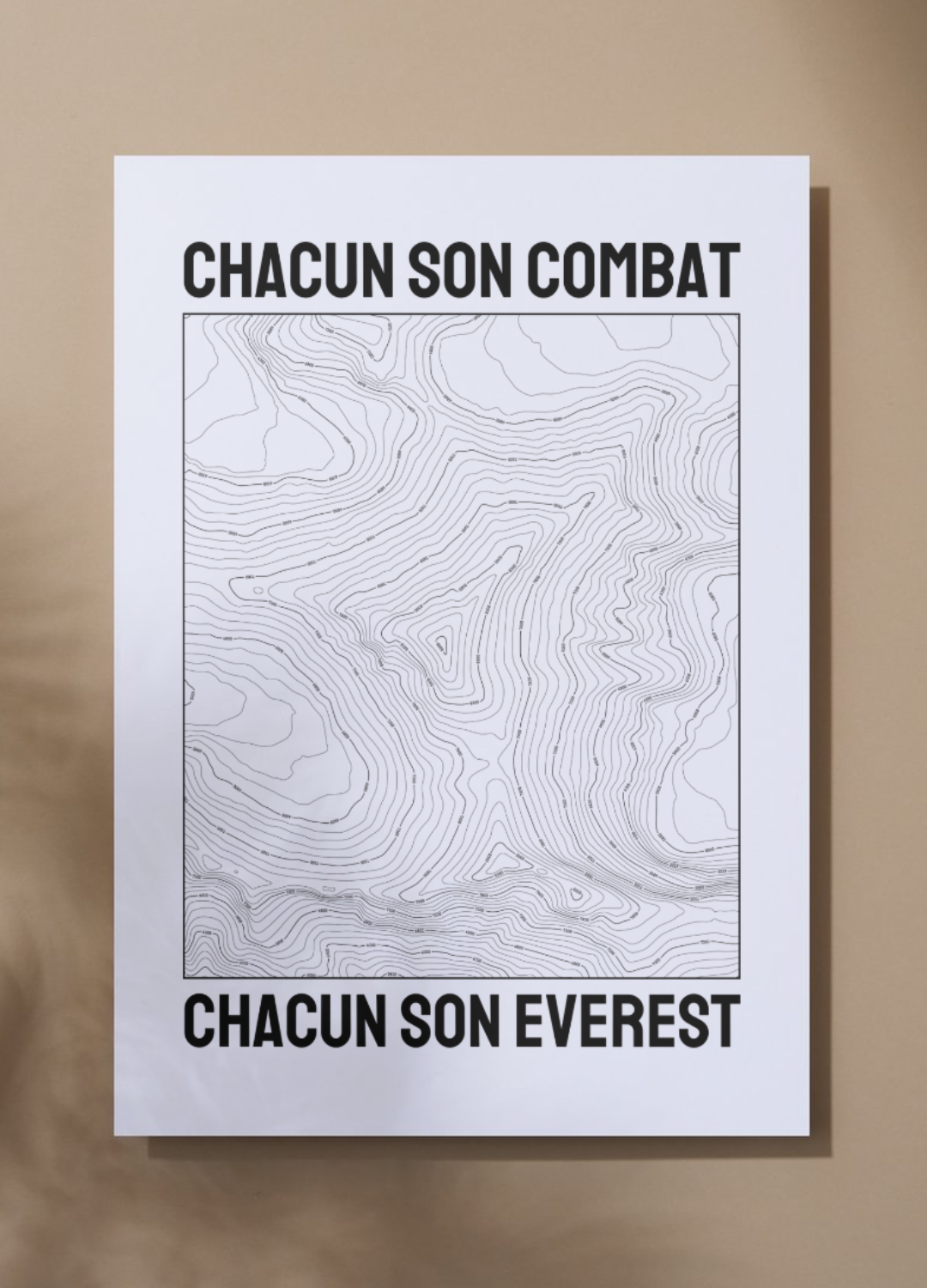 Affiche chacun son combat, chacun son Everest