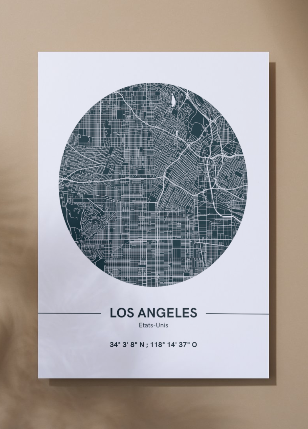 Affiche Plan de Los Angeles