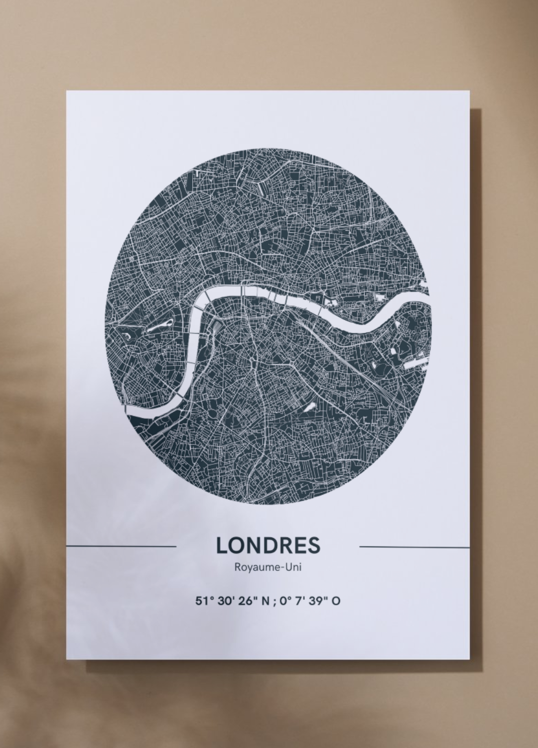 Affiche Plan de Londres