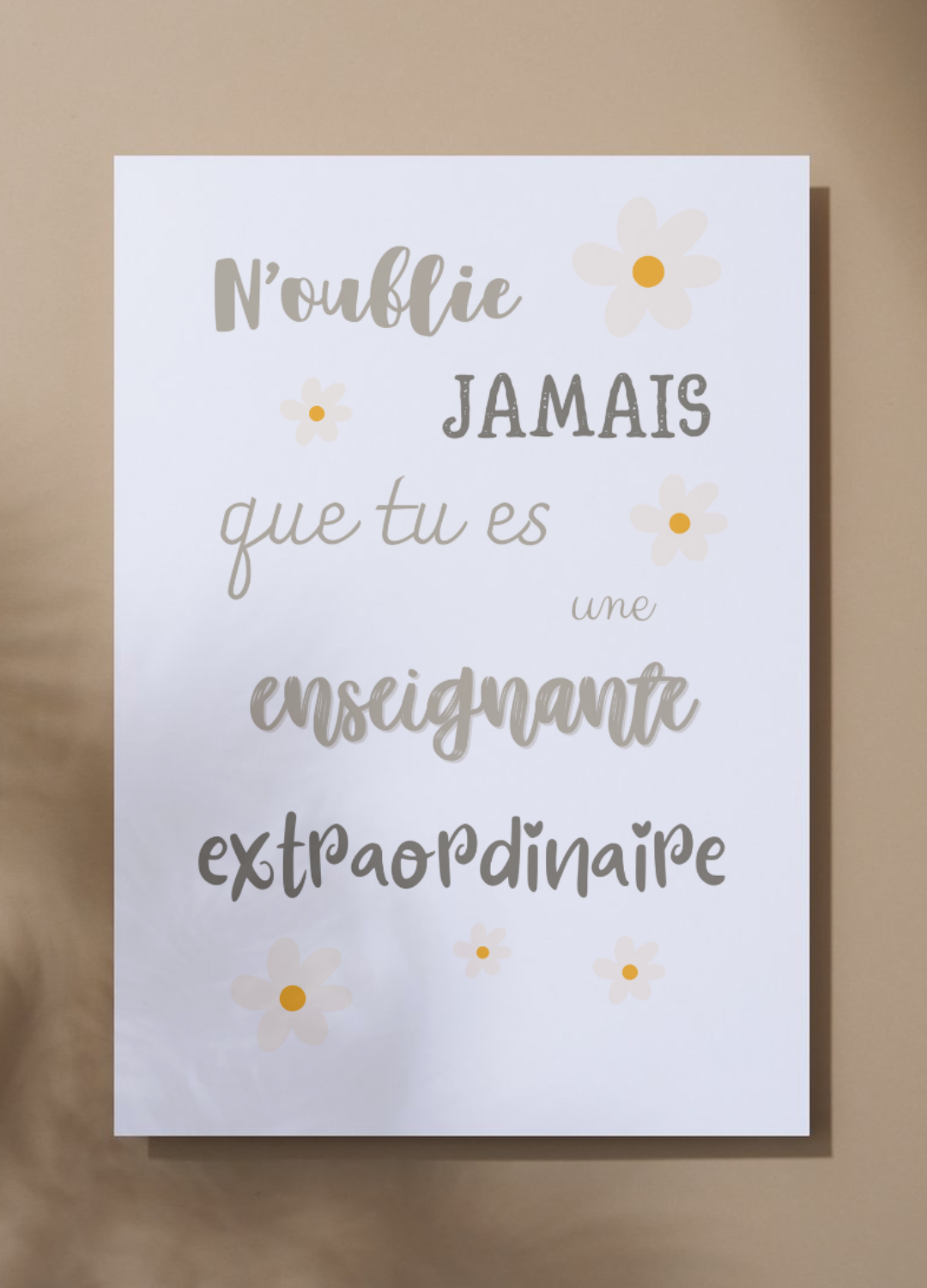 Affiche enseignant.e extraordinaire