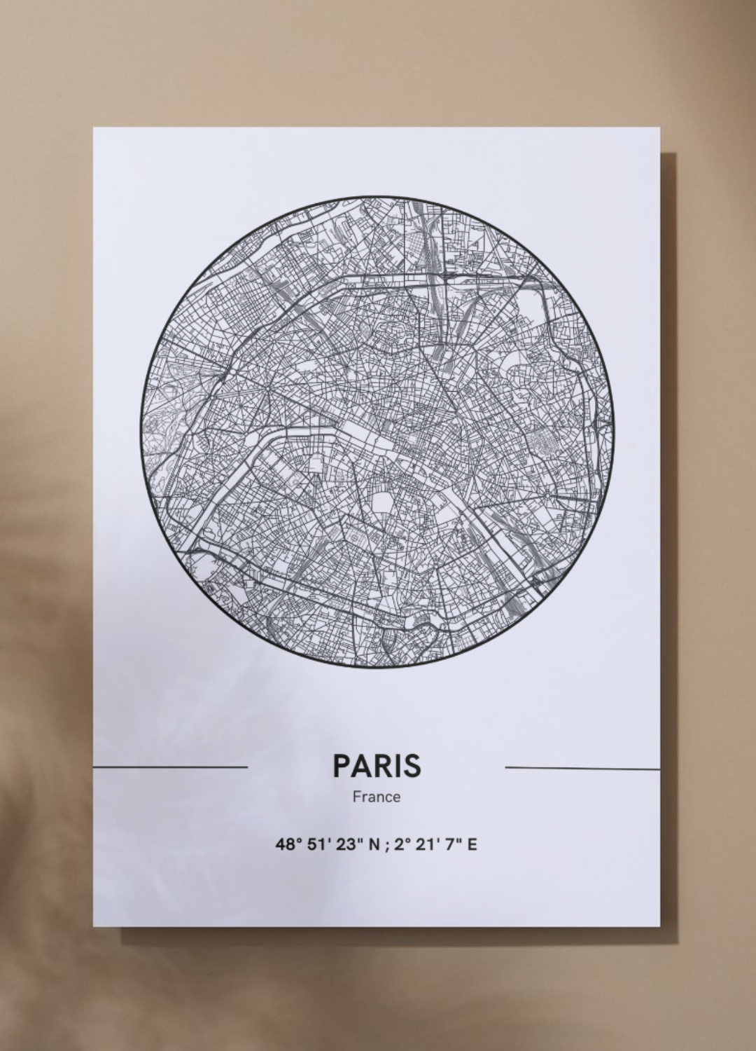Affiche Plan de Paris