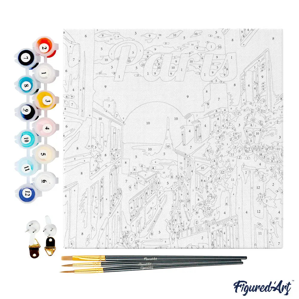 Peinture par numéros - Vue de Paris