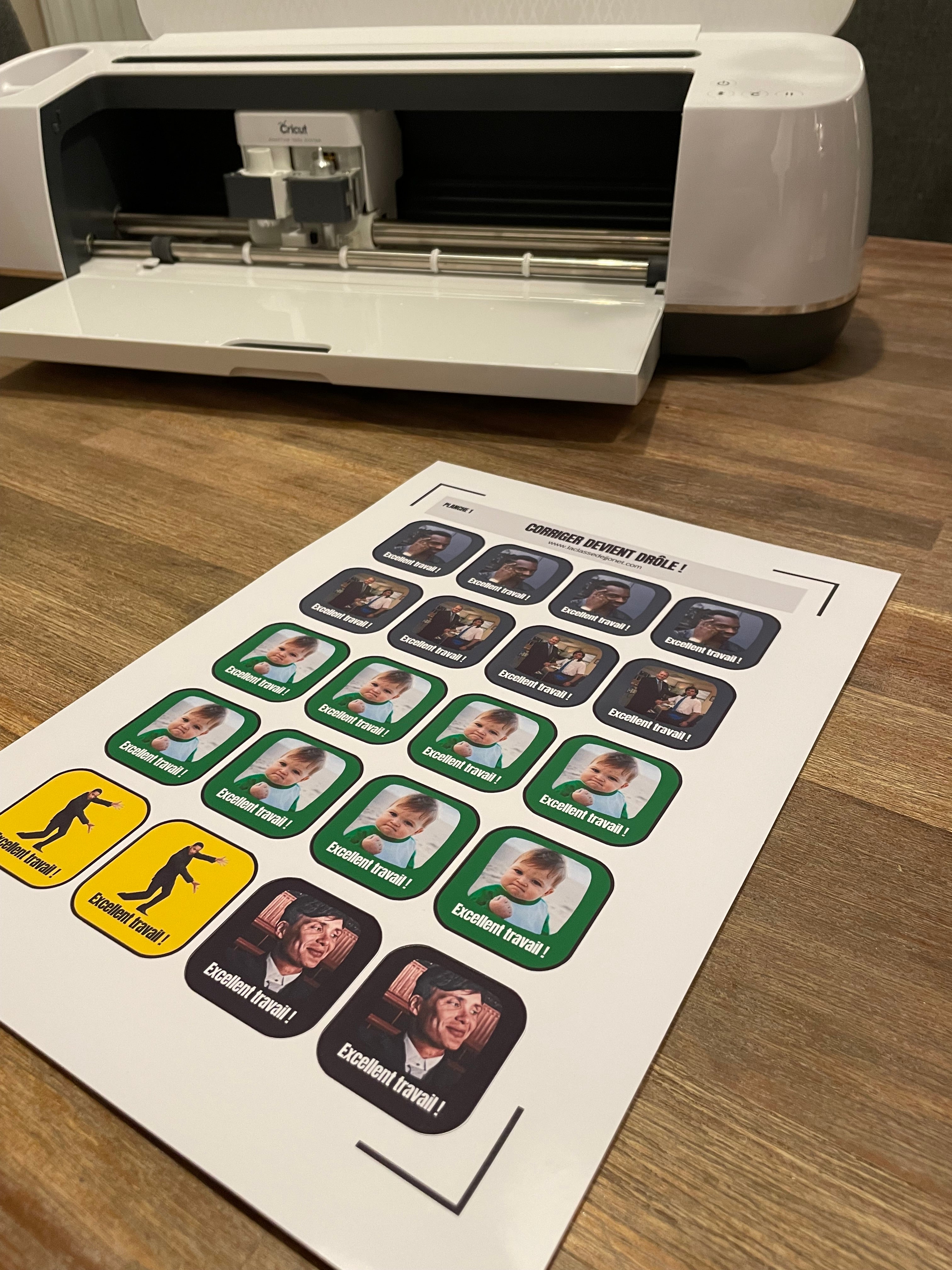 Stickers "corriger devient drôle" - Planche 1