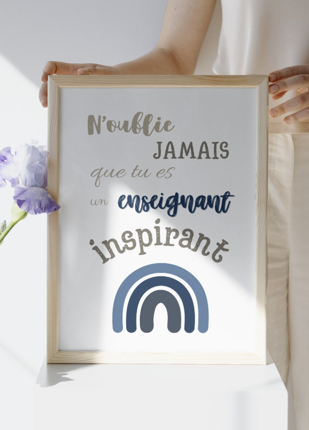 Affiche enseignant inspirant
