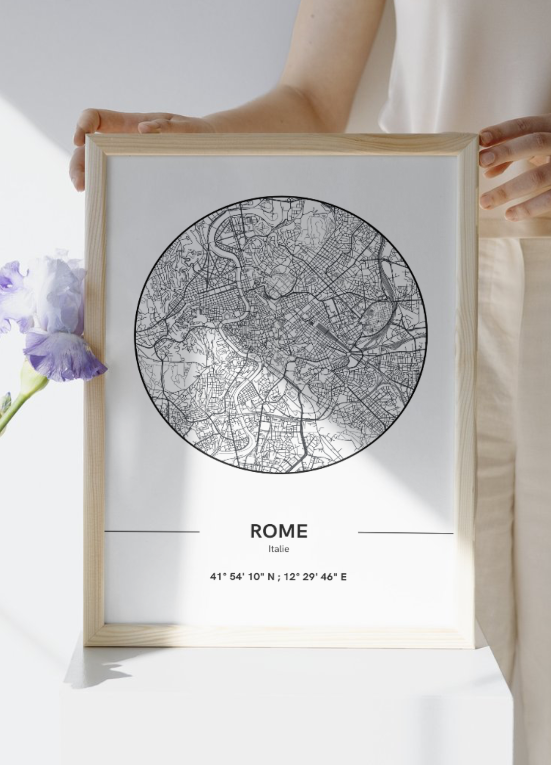 Affiche Plan de Rome