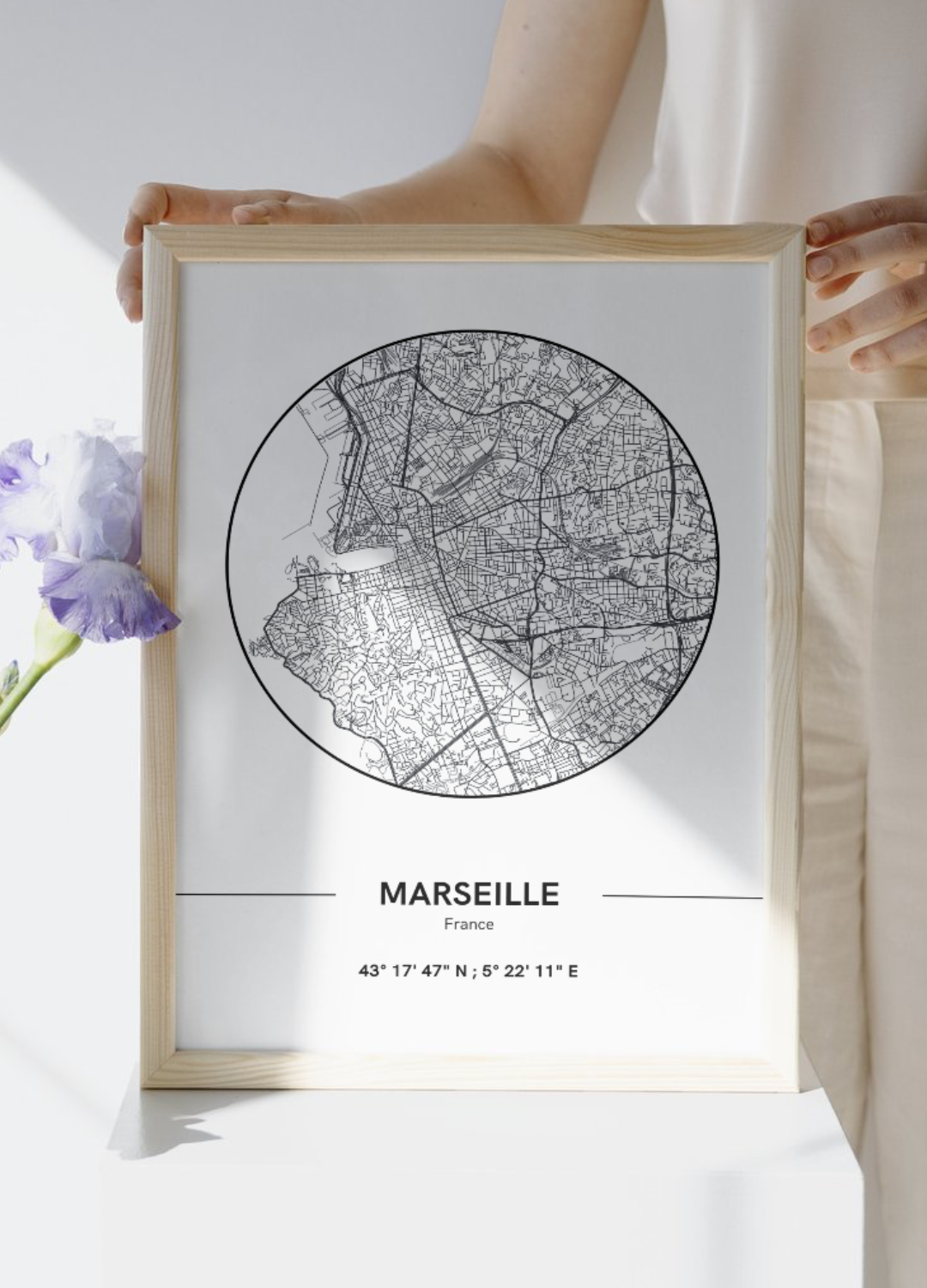 Affiche Plan de Marseille