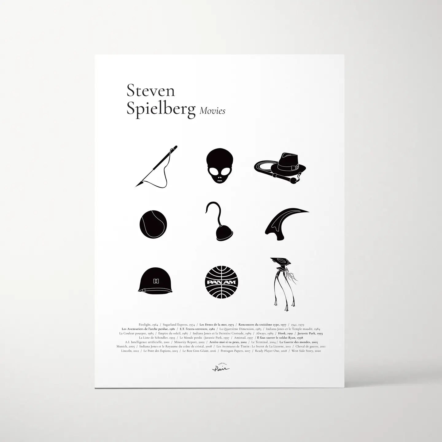 Affiche cinéma - Steven Spielberg