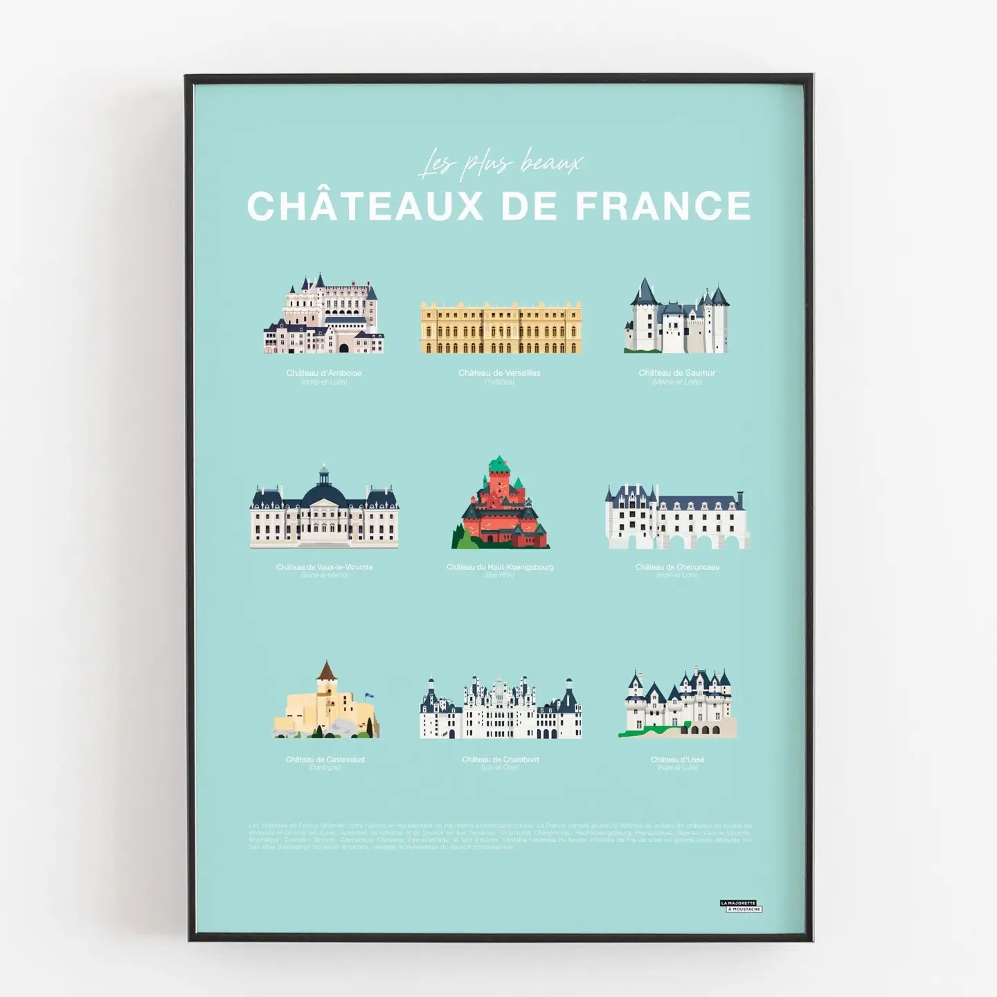 Affiche Les plus beaux châteaux de France
