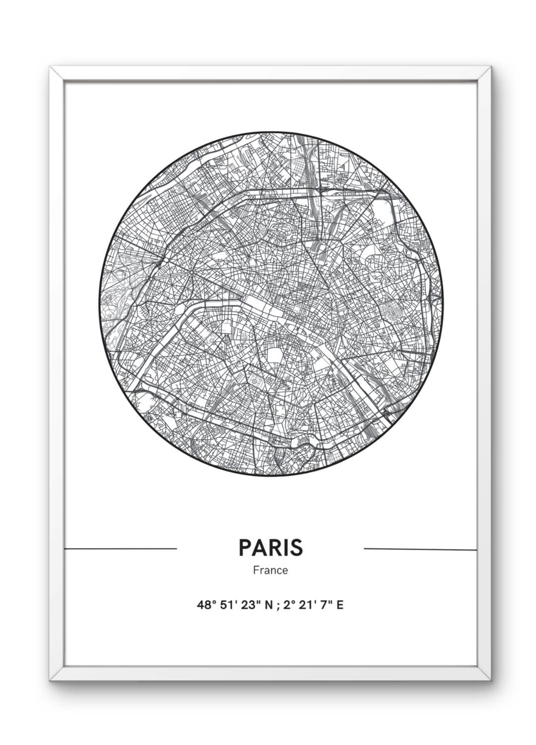 Affiche Plan de Paris