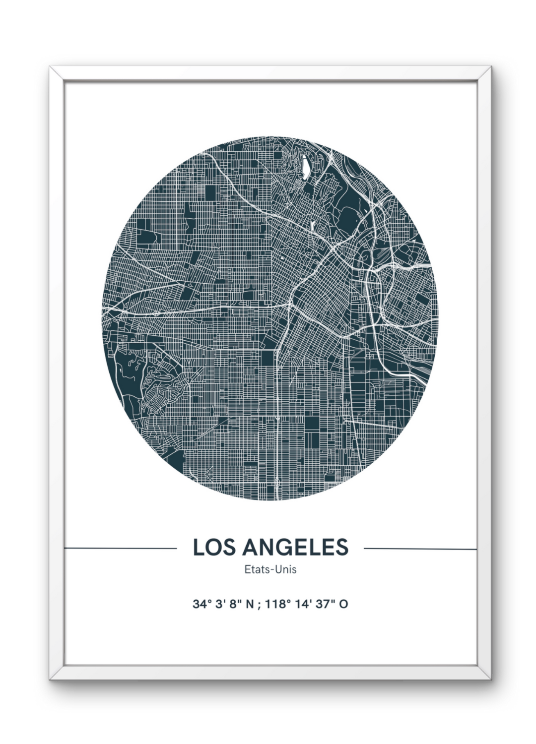 Affiche Plan de Los Angeles