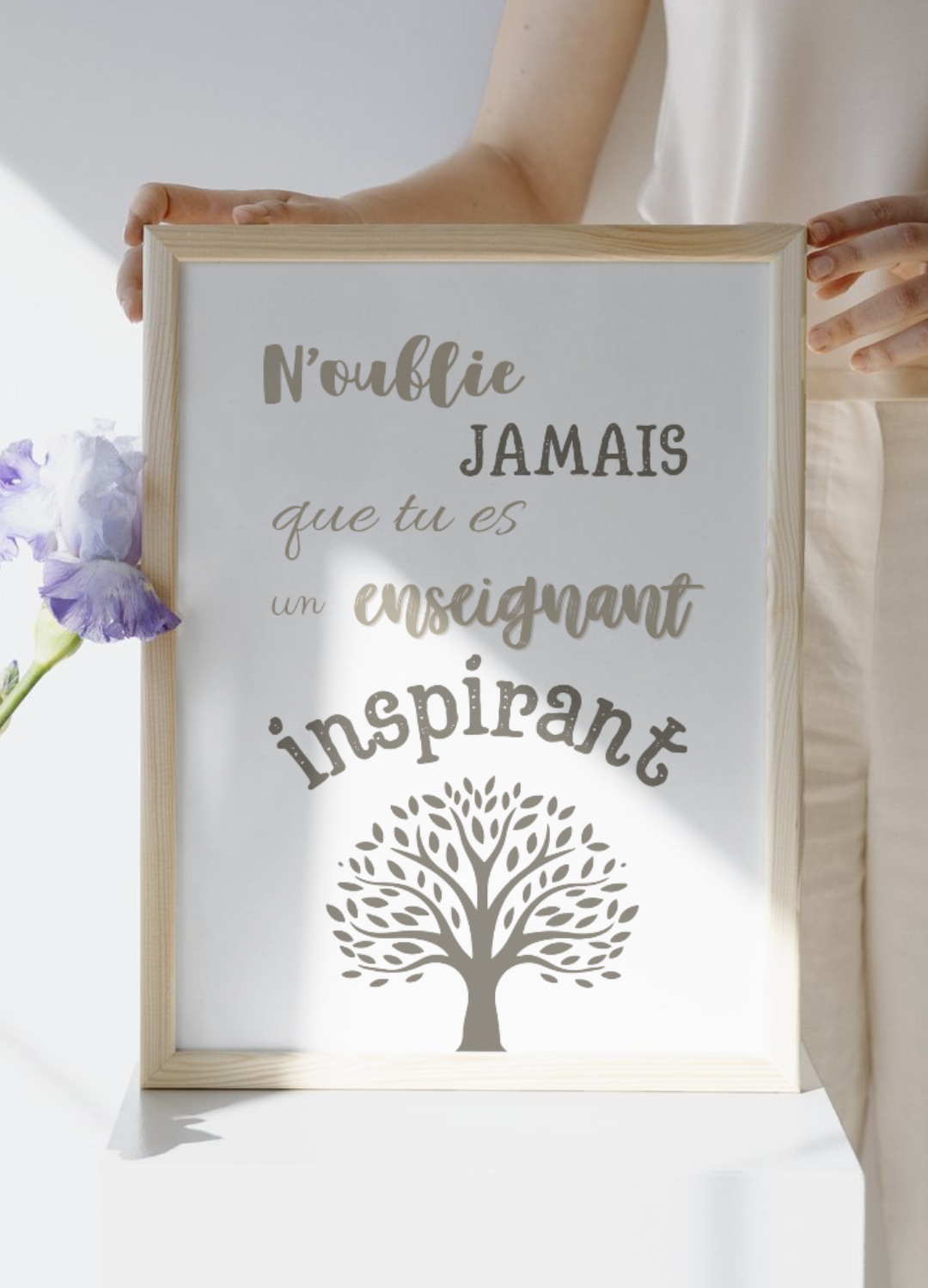 Affiche enseignant inspirant