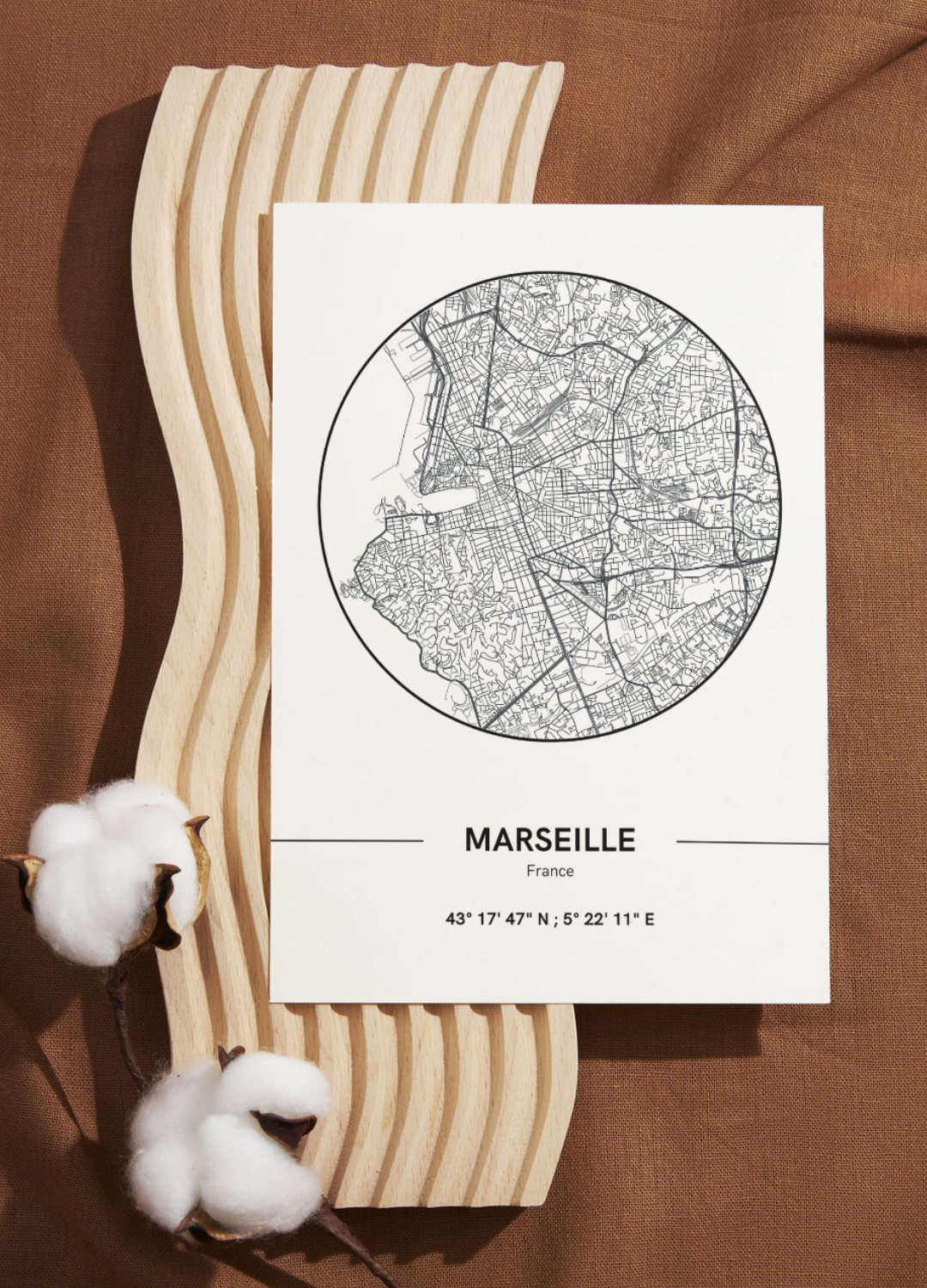 Affiche Plan de Marseille