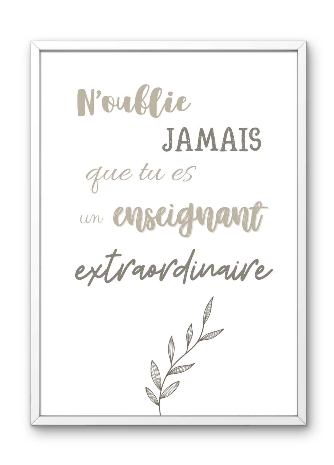 Affiche enseignant.e extraordinaire
