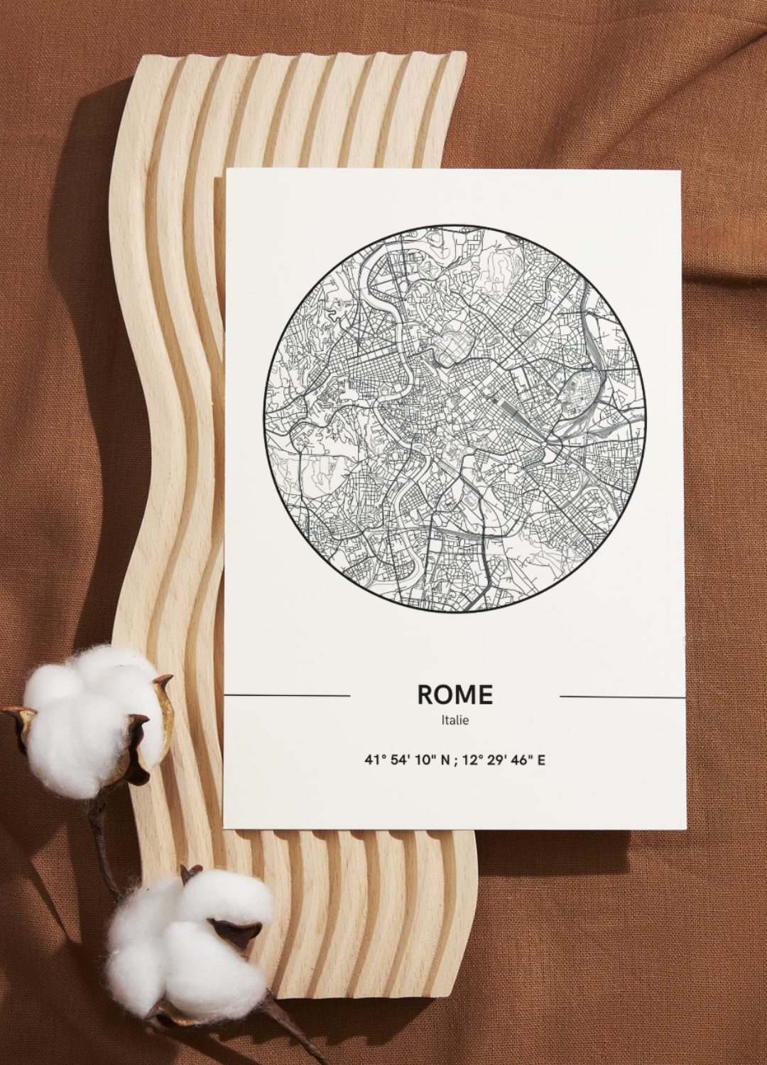 Affiche Plan de Rome