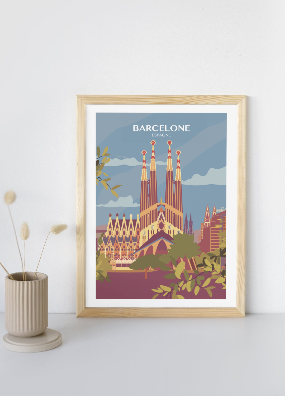 Affiche voyage à Barcelone 🇪🇸