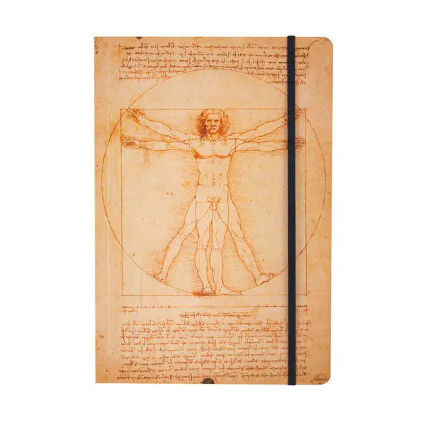 Carnet A5 - L'Homme de Vitruve (Léonard De Vinci)