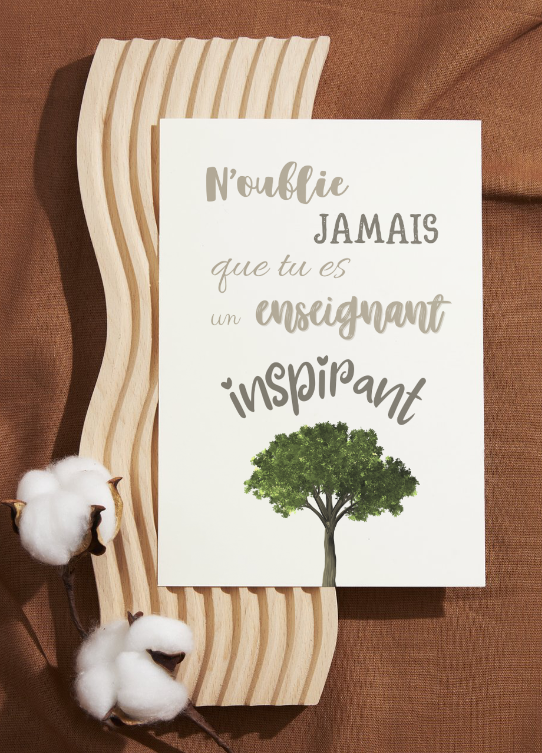 Affiche enseignant inspirant