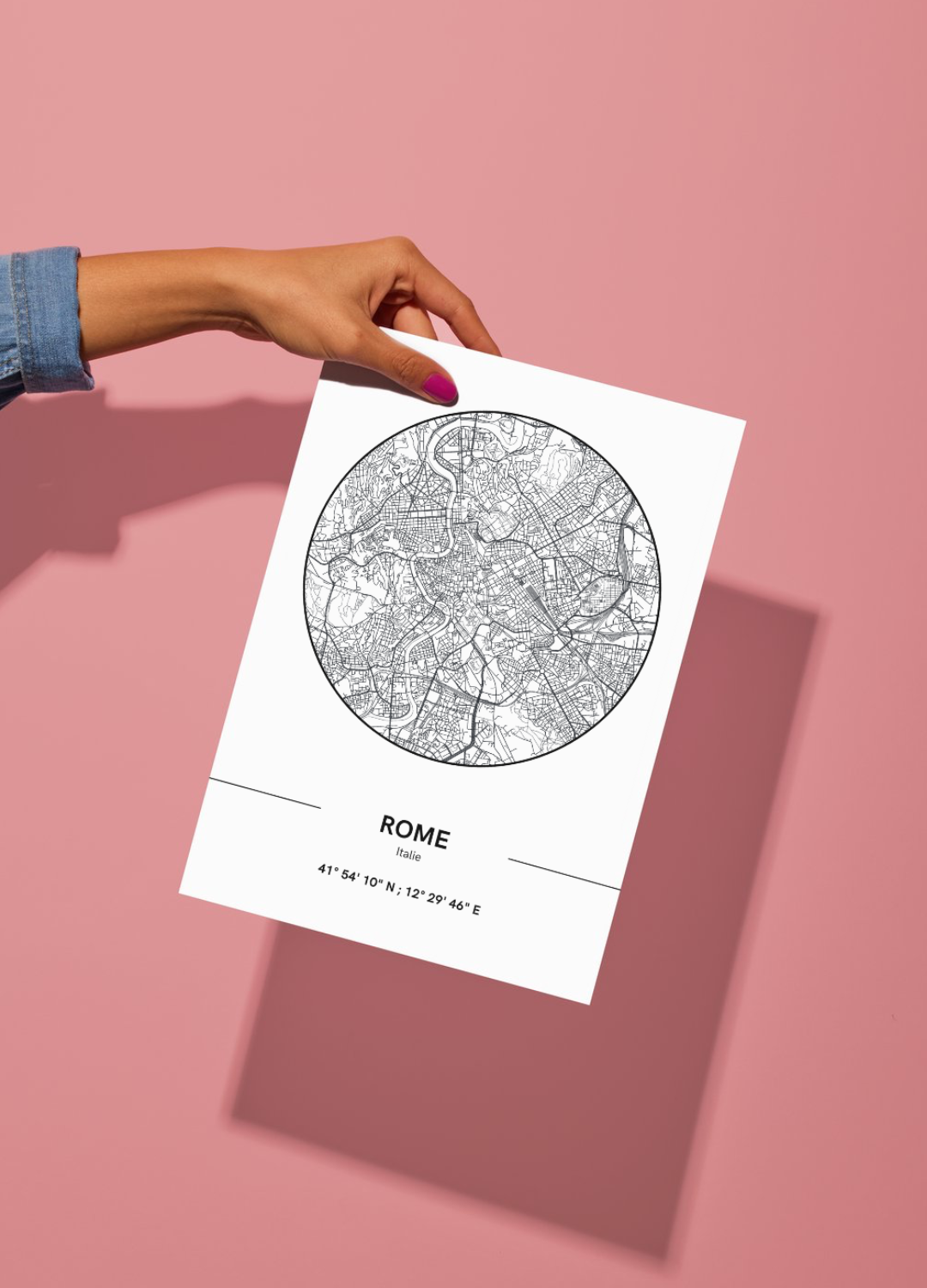 Affiche Plan de Rome