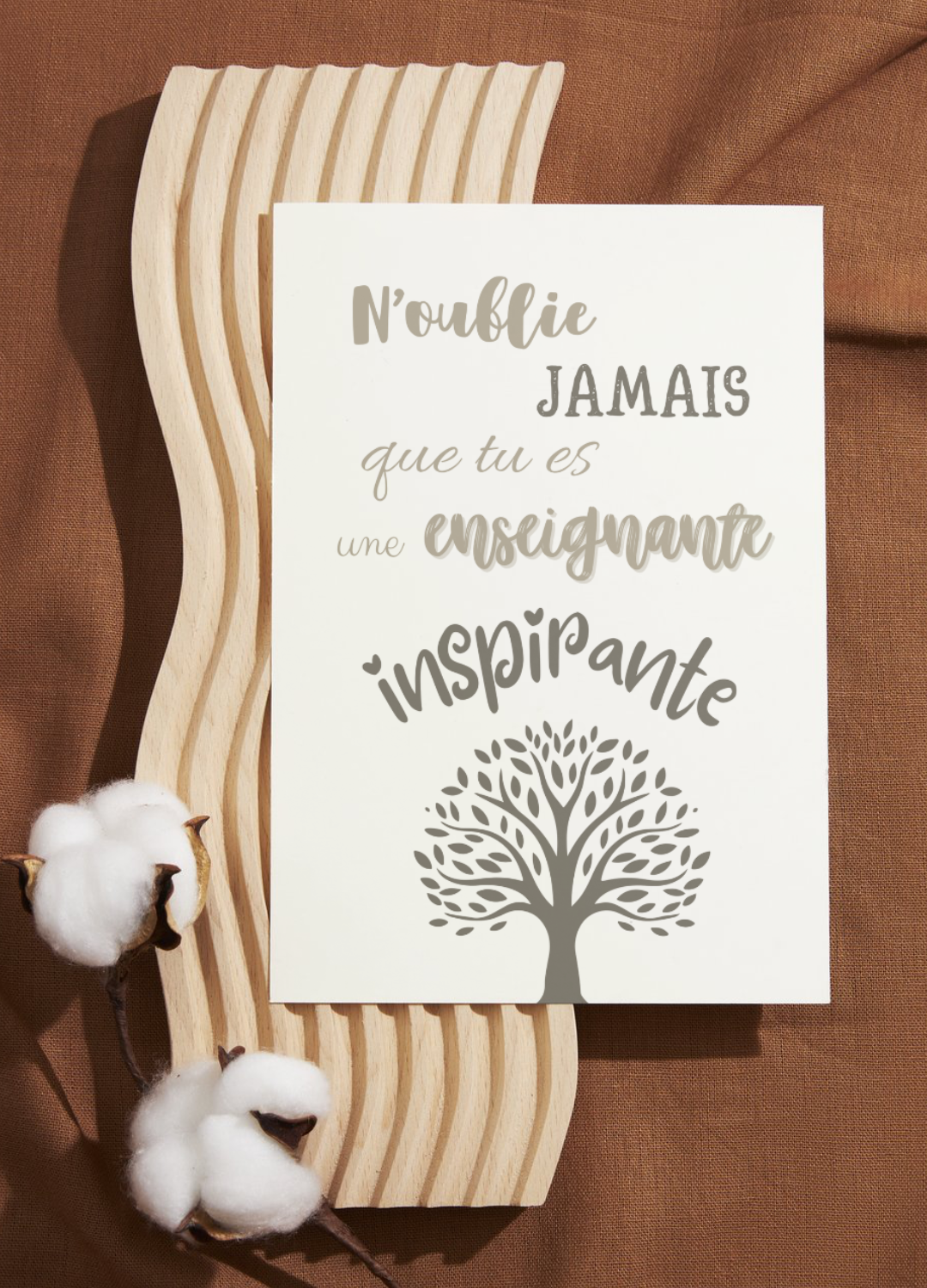 Affiche enseignante inspirante