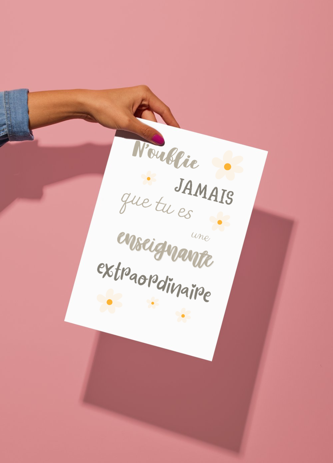 Affiche enseignant.e extraordinaire