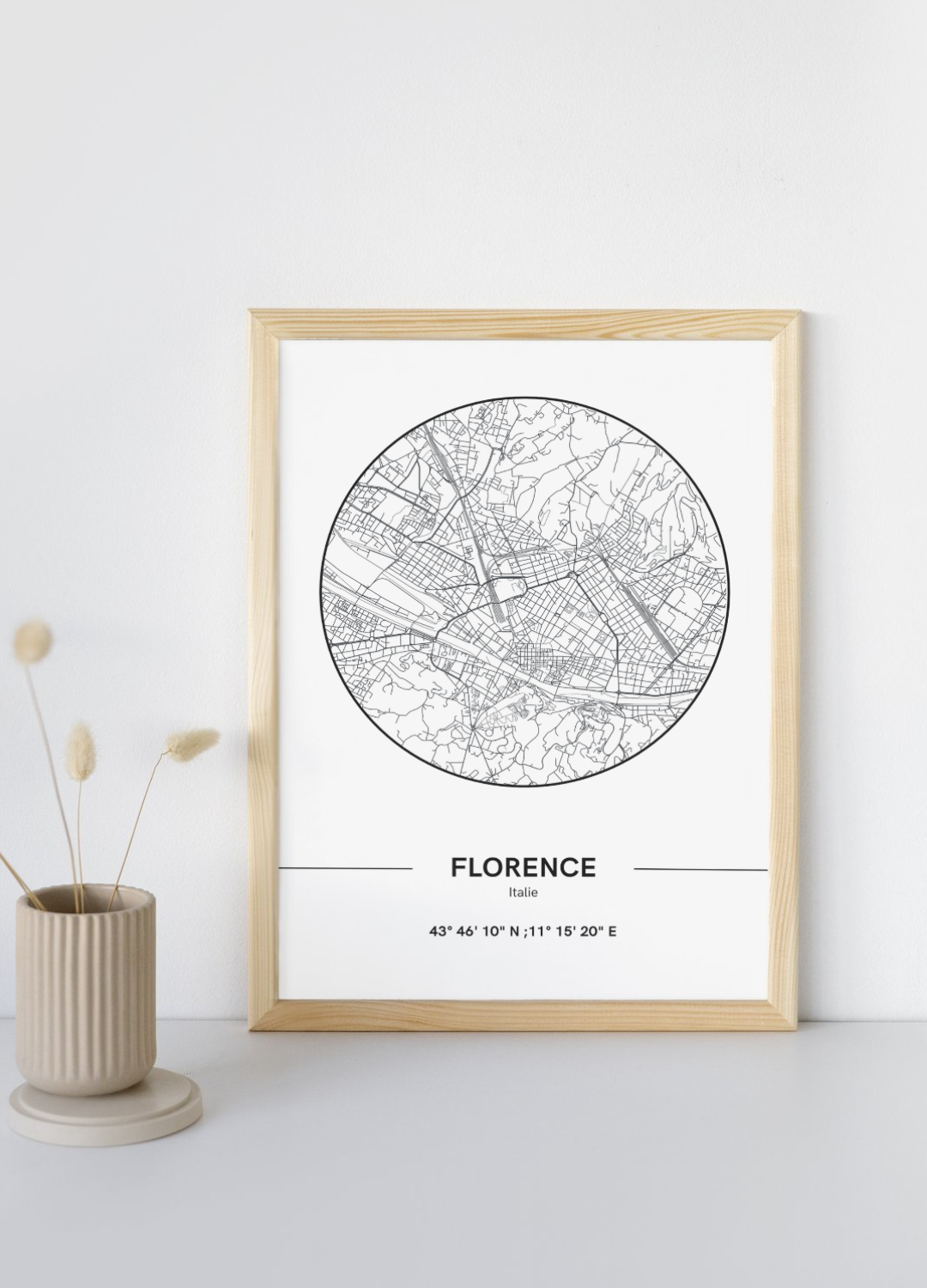 Affiche Plan de Florence