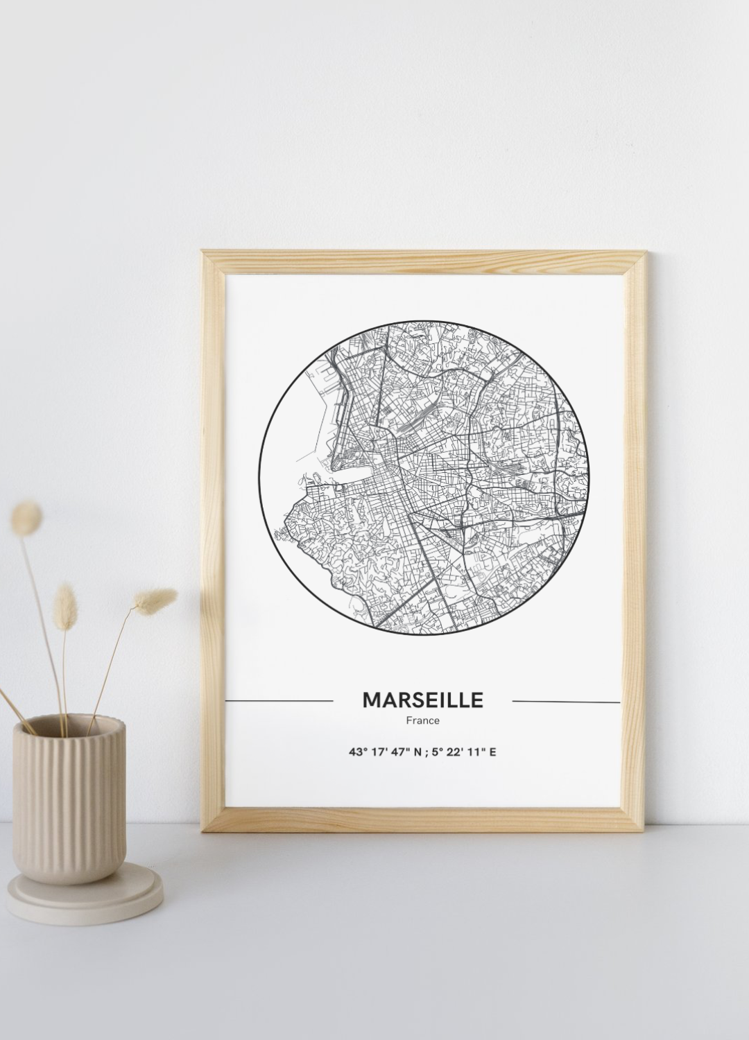 Affiche Plan de Marseille