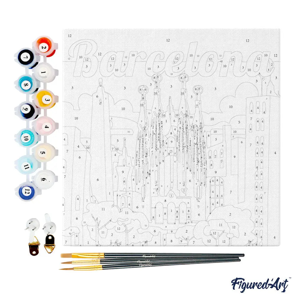 Peinture par numéros - Barcelone