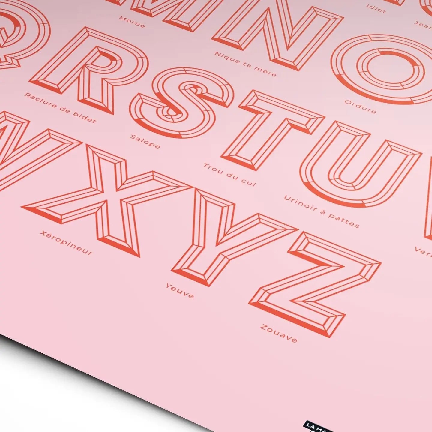 Affiche ABCDaire des jurons et insultes