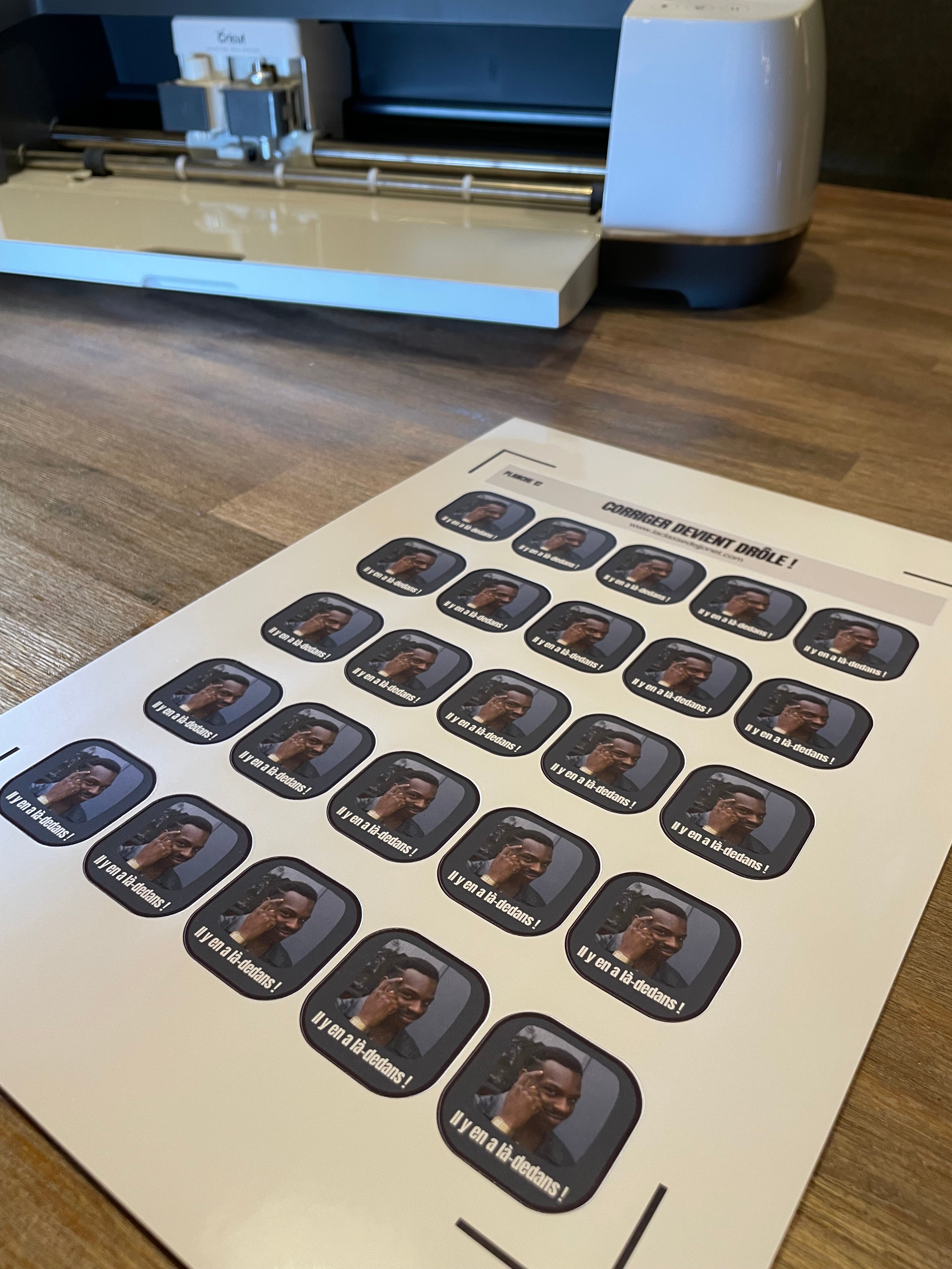 Stickers "corriger devient drôle" - Planche 12 : il y en là-dedans