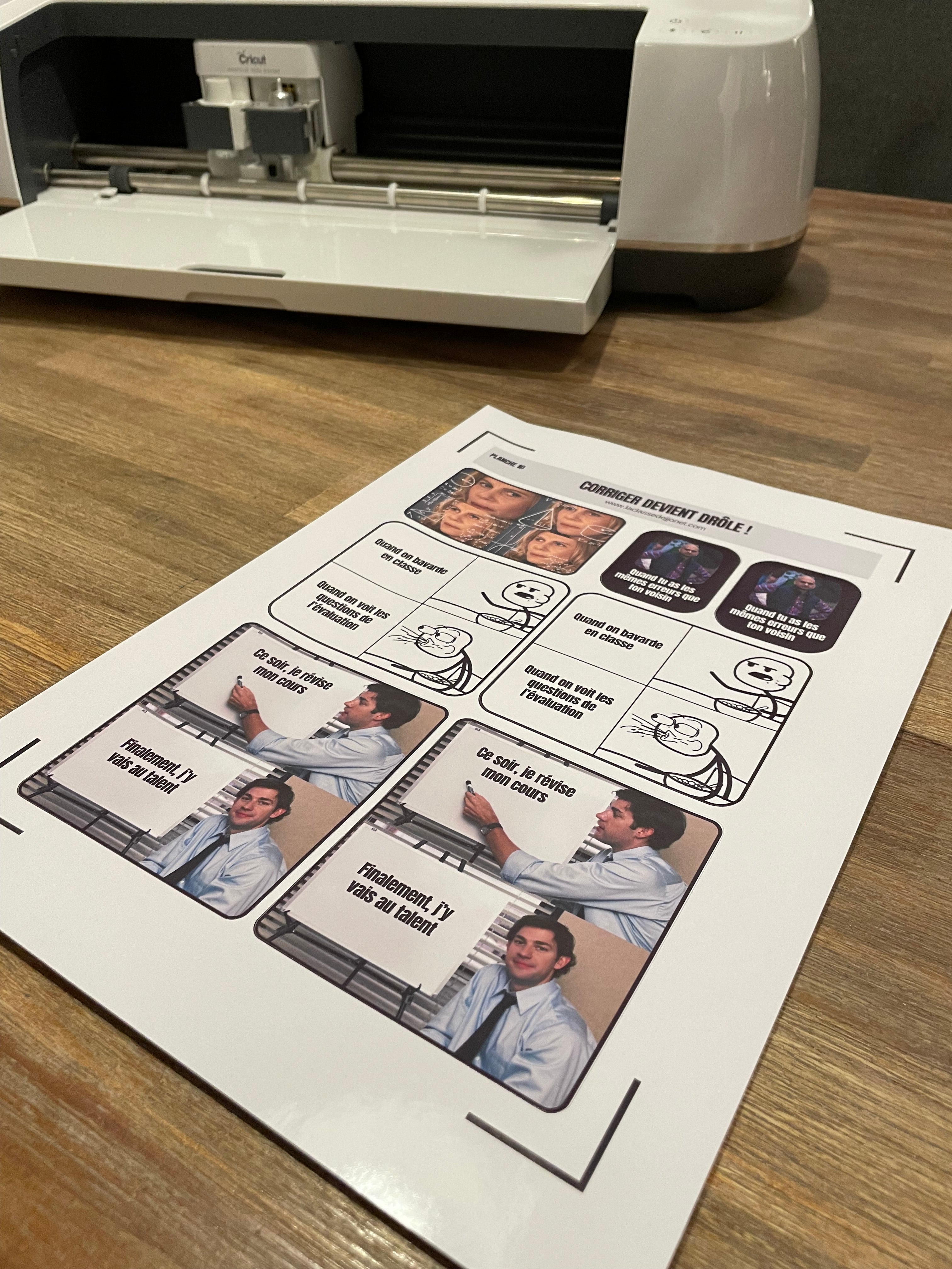 Stickers "corriger devient drôle" - Planche 10 : recopiage