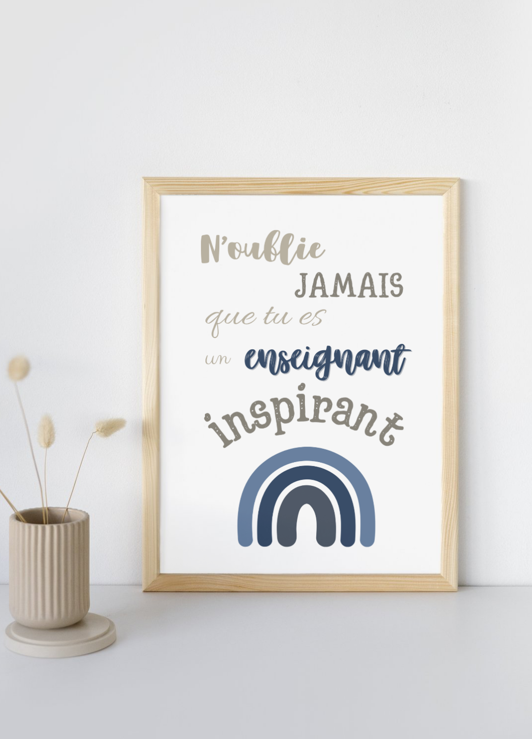 Affiche enseignant inspirant