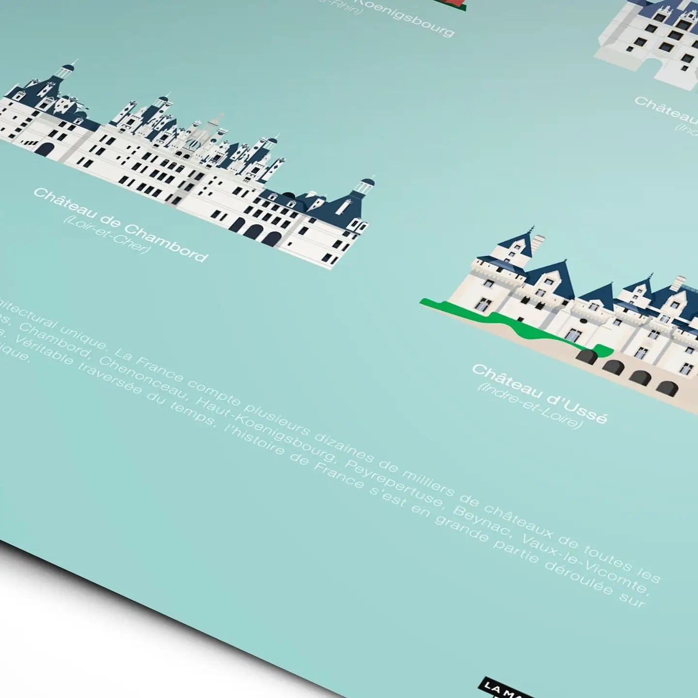 Affiche Les plus beaux châteaux de France