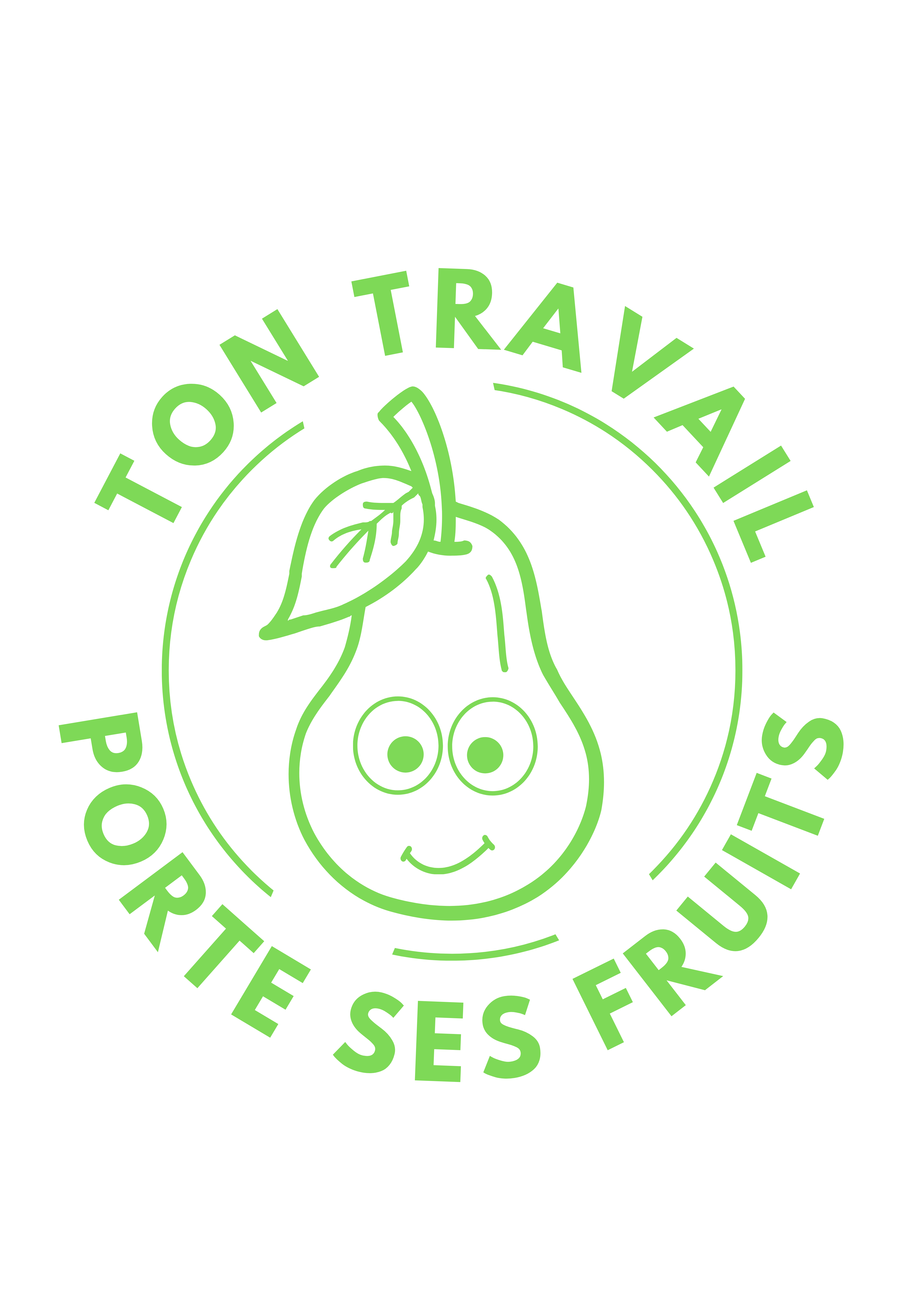 Tampon auto-encreur 82 - Ton travail porte ses fruits
