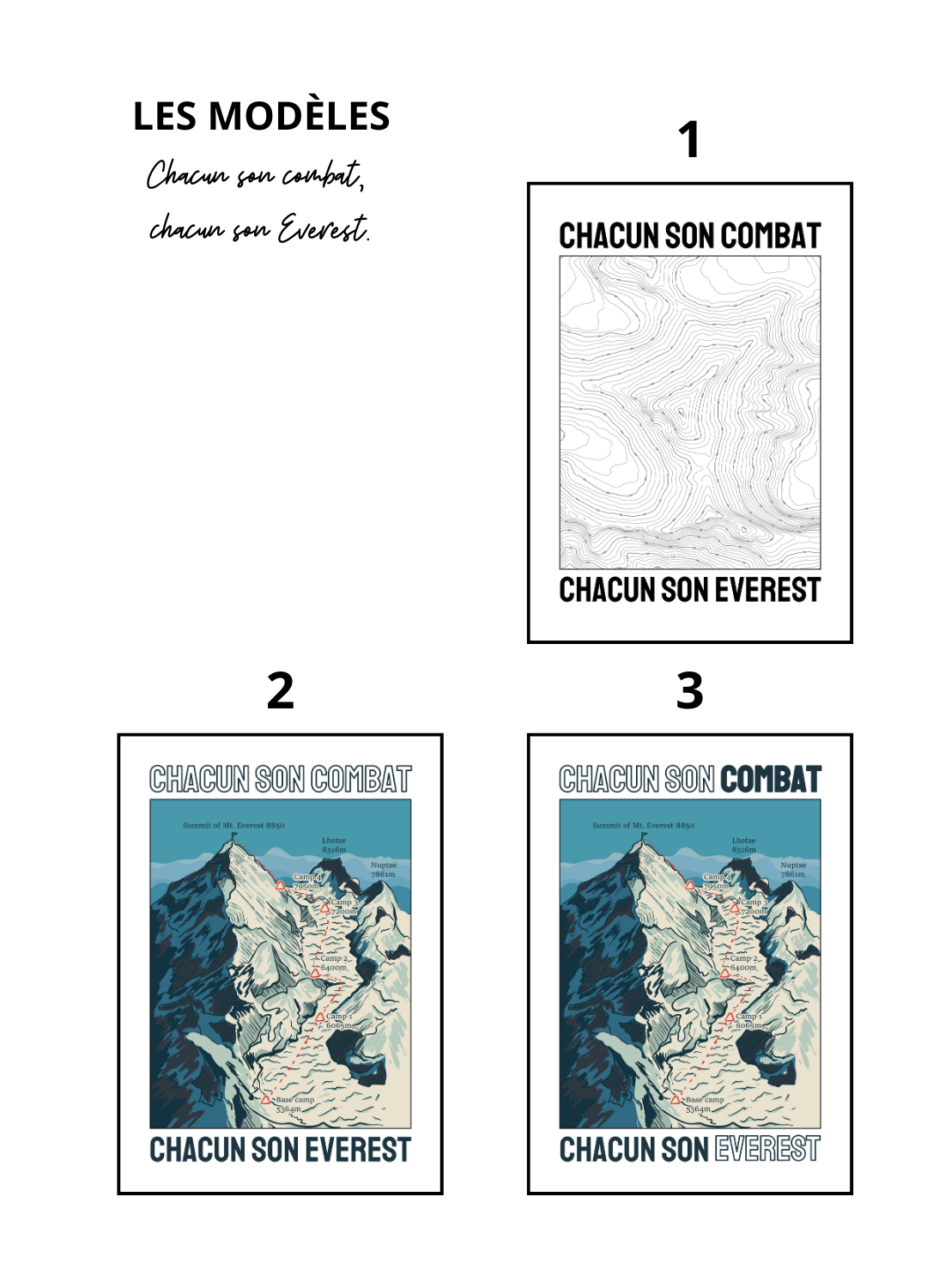 Affiche chacun son combat, chacun son Everest