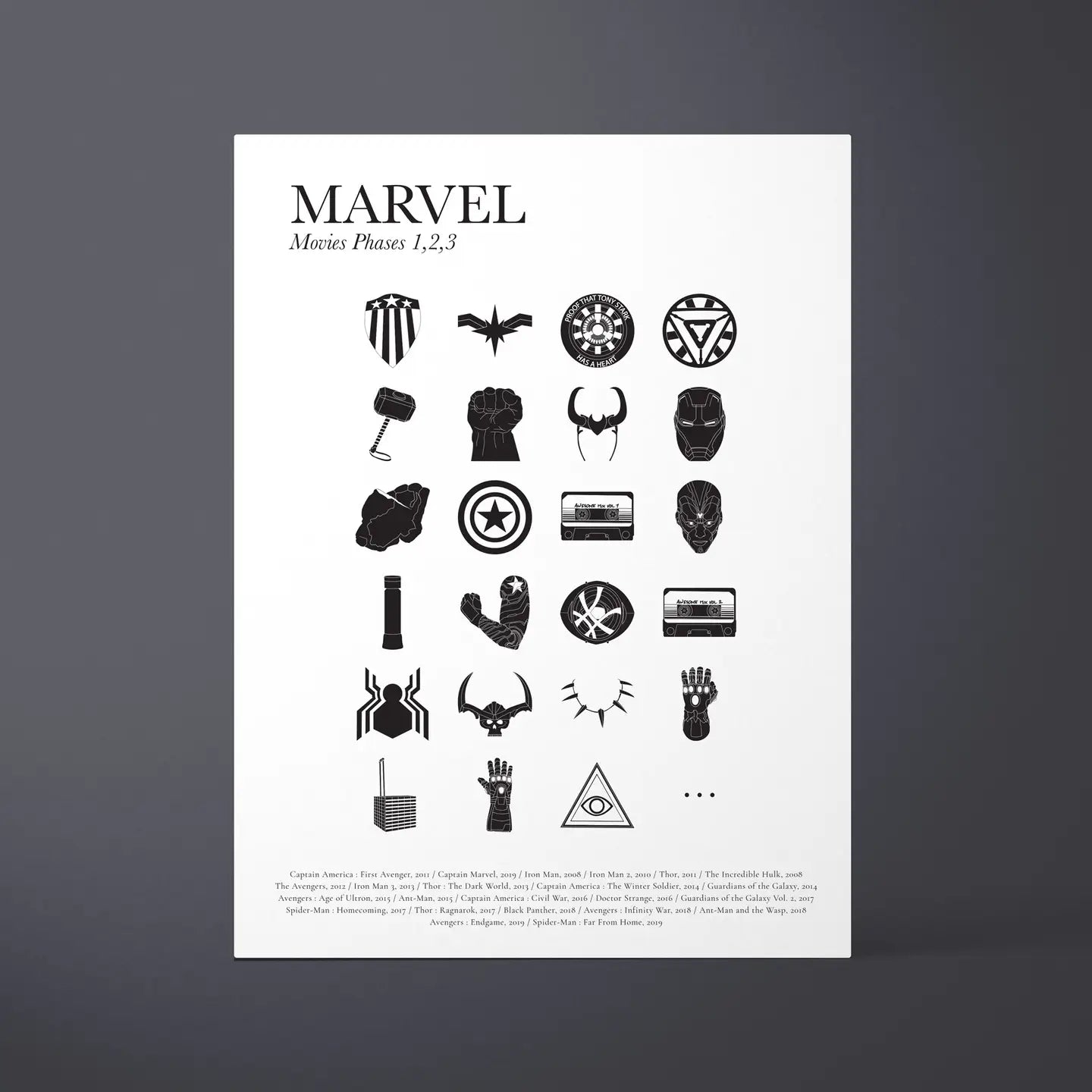 Affiche cinéma - Marvel