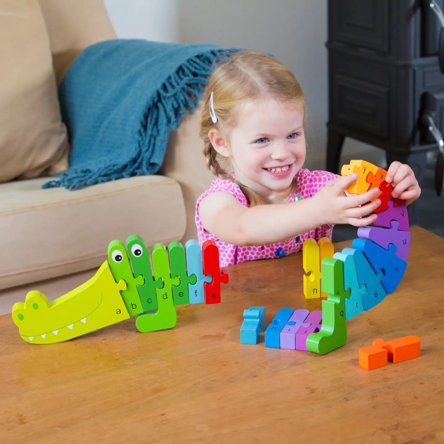 Puzzle Alphabet Crocodile