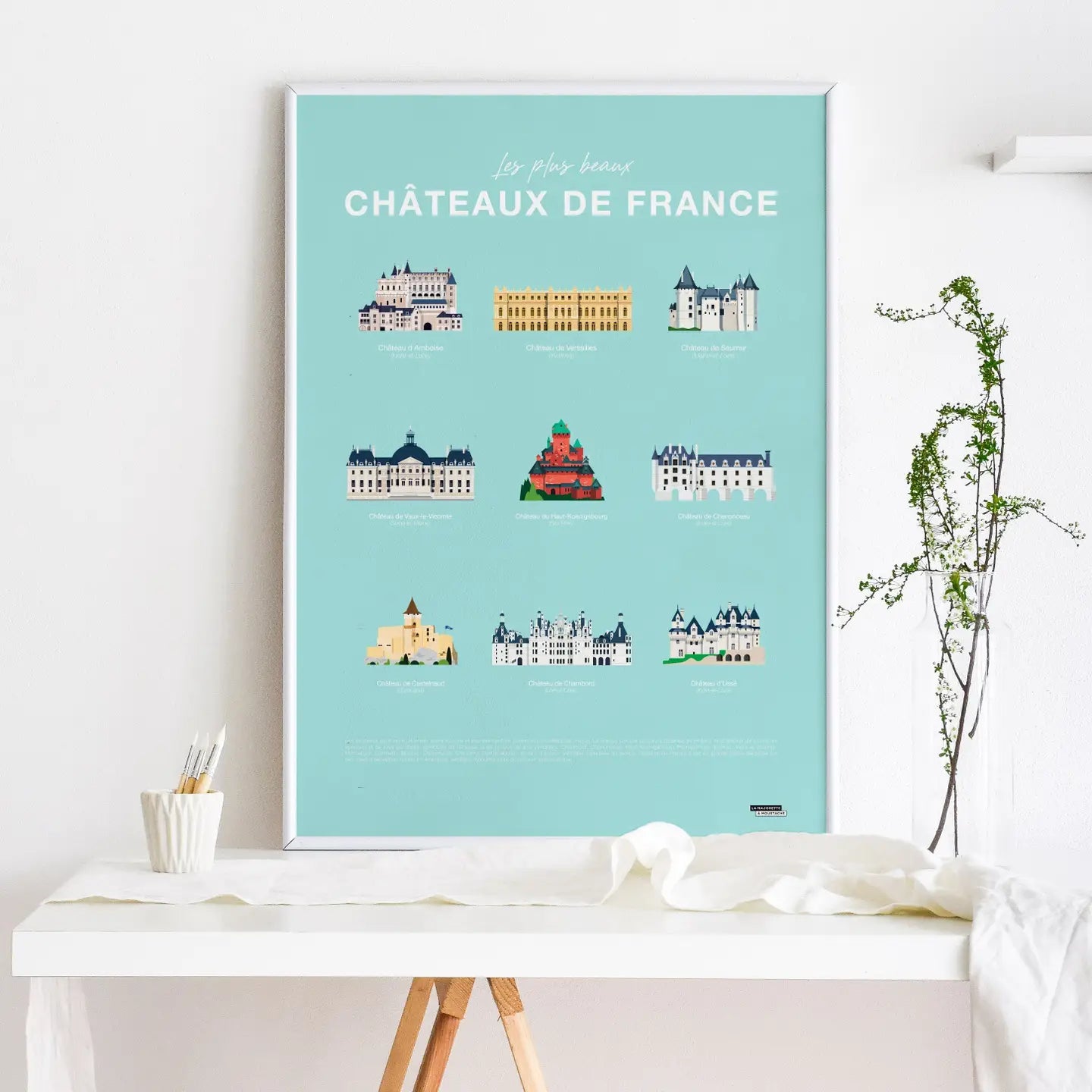 Affiche Les plus beaux châteaux de France