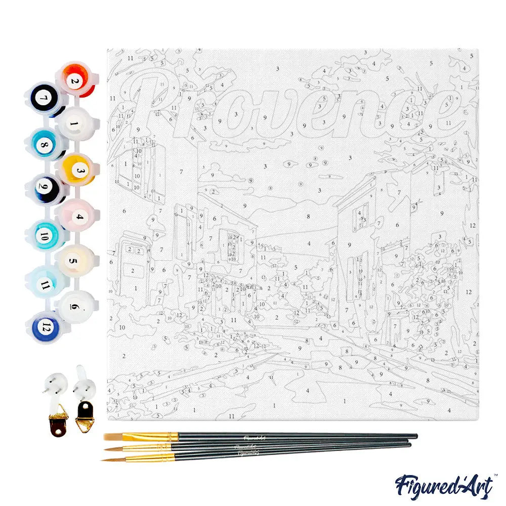 Peinture par numéros - Printemps en Provence