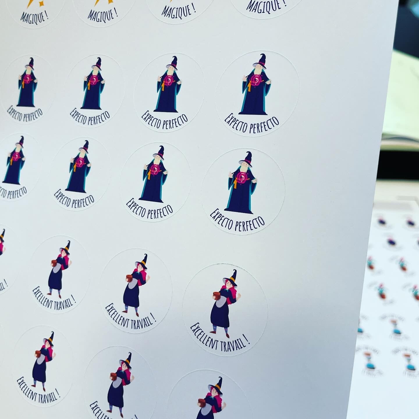 Stickers "corrections magiques" - Planche 1