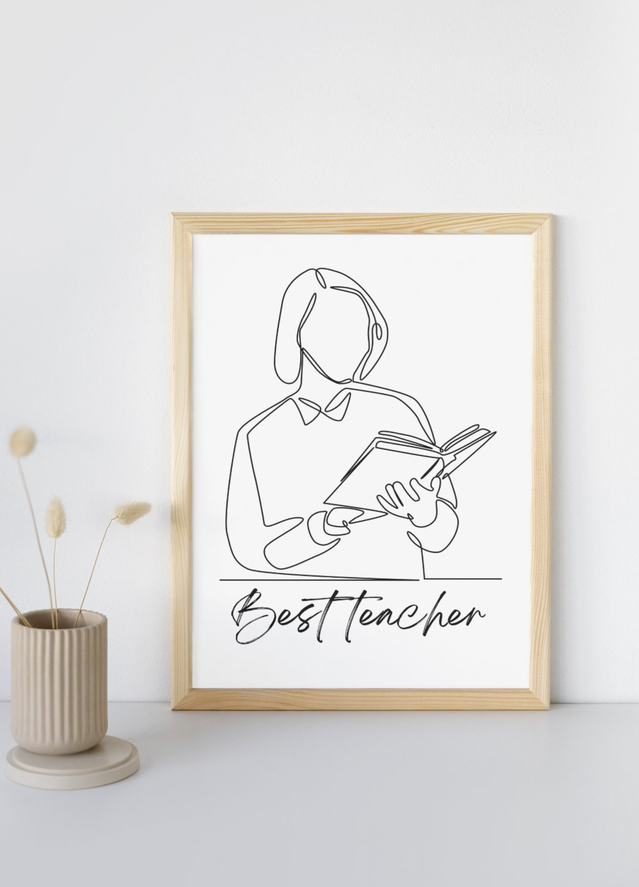 Affiche personnalisée - Best Teacher 👩🏫