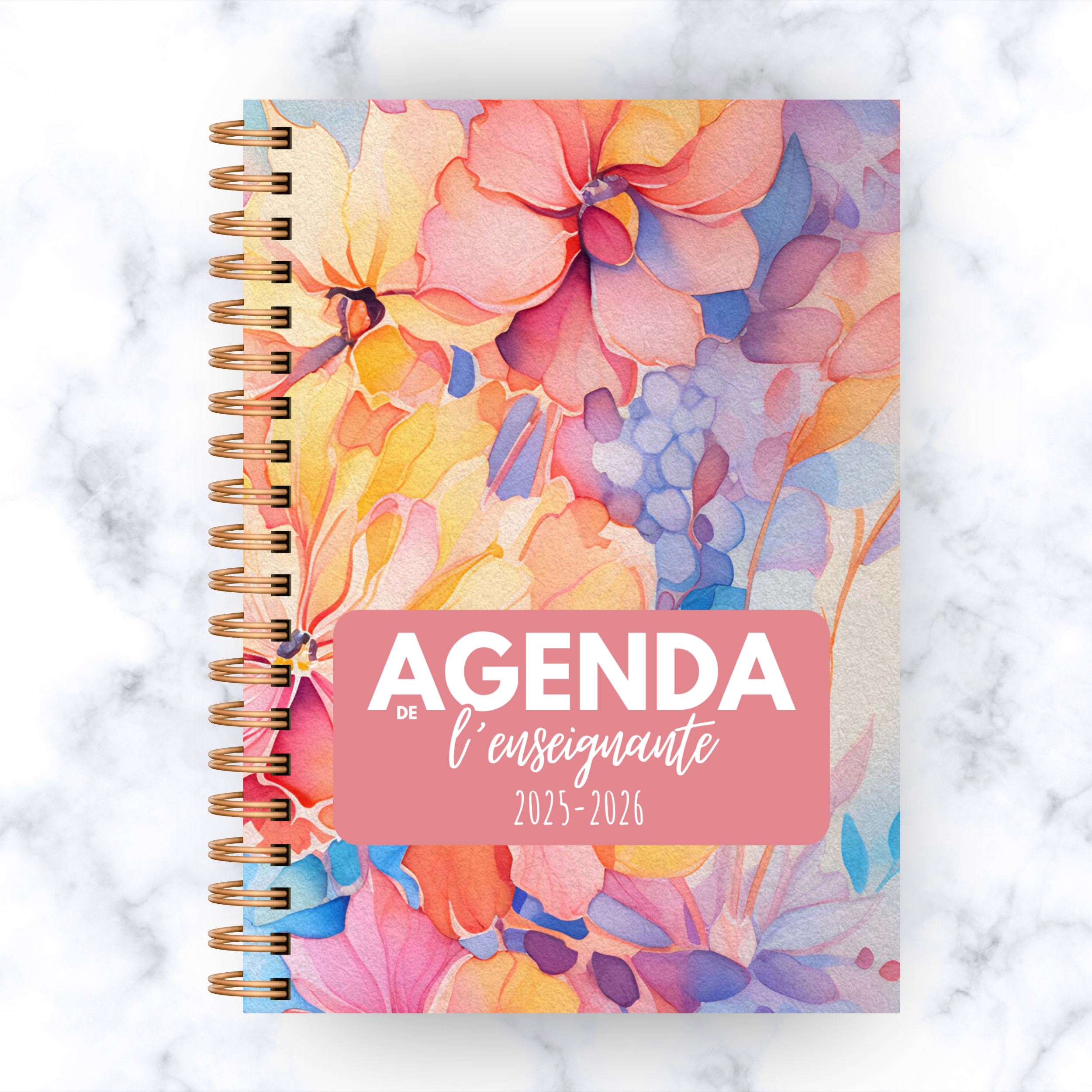 Agenda de l'enseignante FLORA
