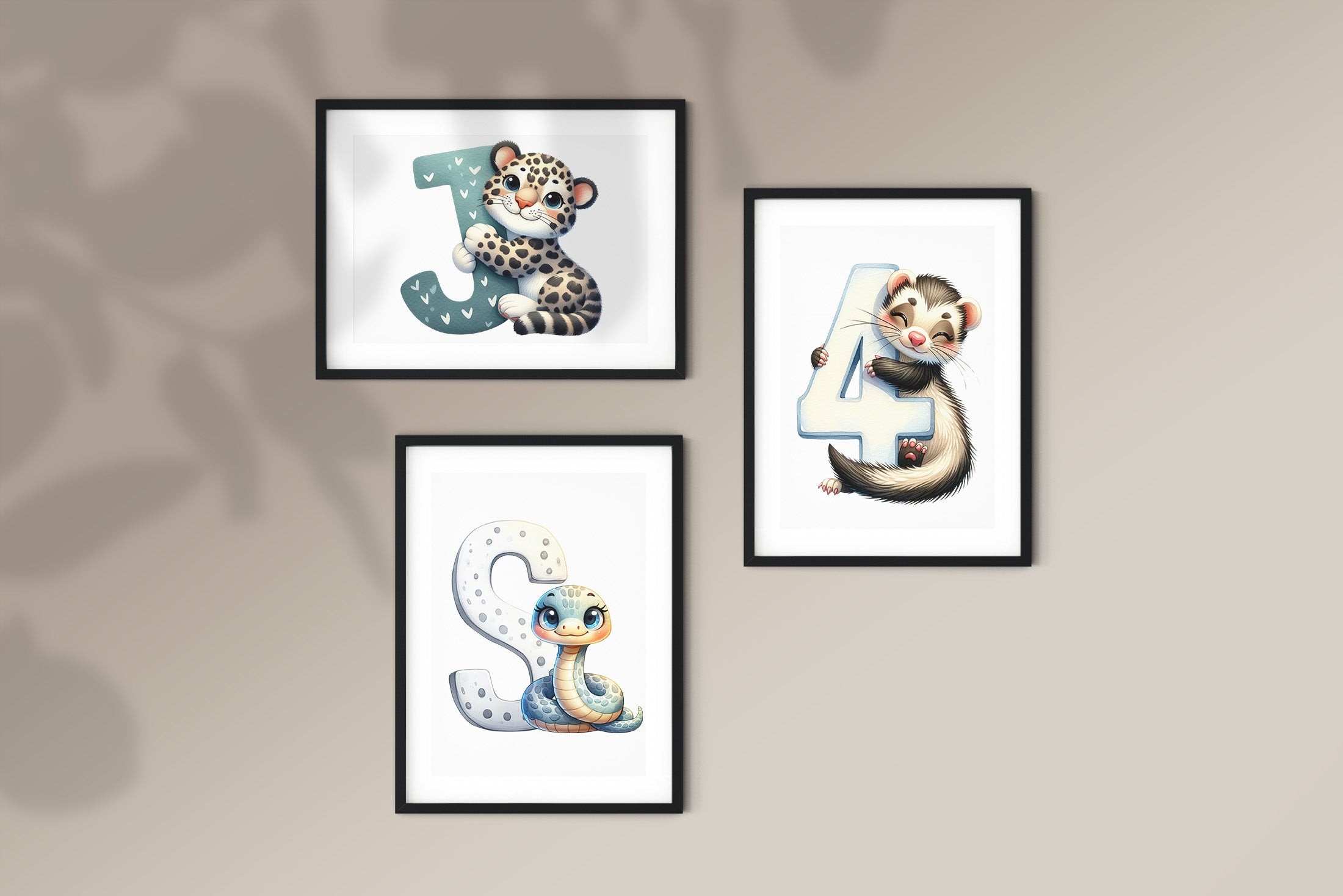 Alphabet animaux mignons - Décoration (PDF)