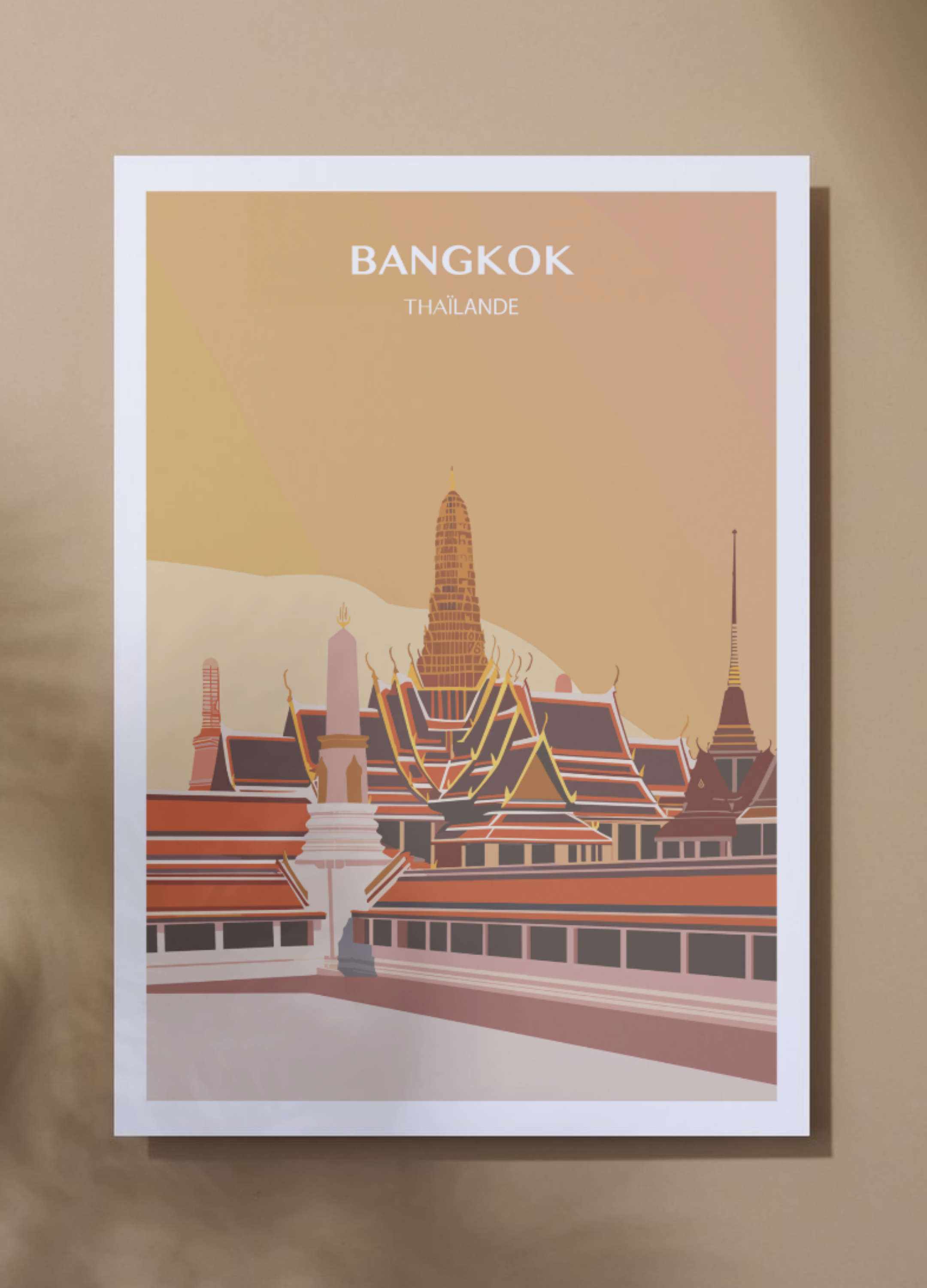 Affiche voyage - Bangkok 🇹🇭