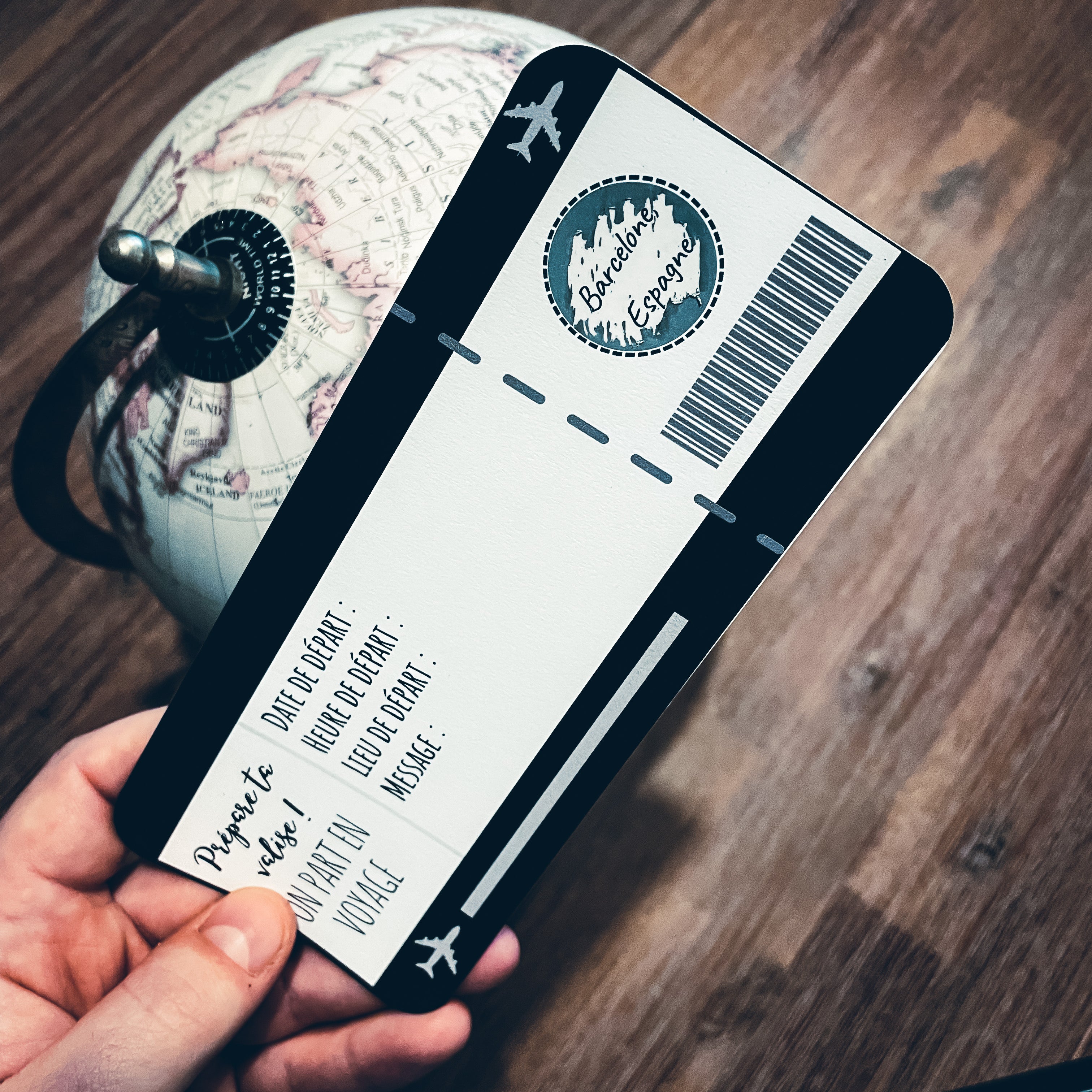 Ticket de voyage Ă gratter (billet d'avion)