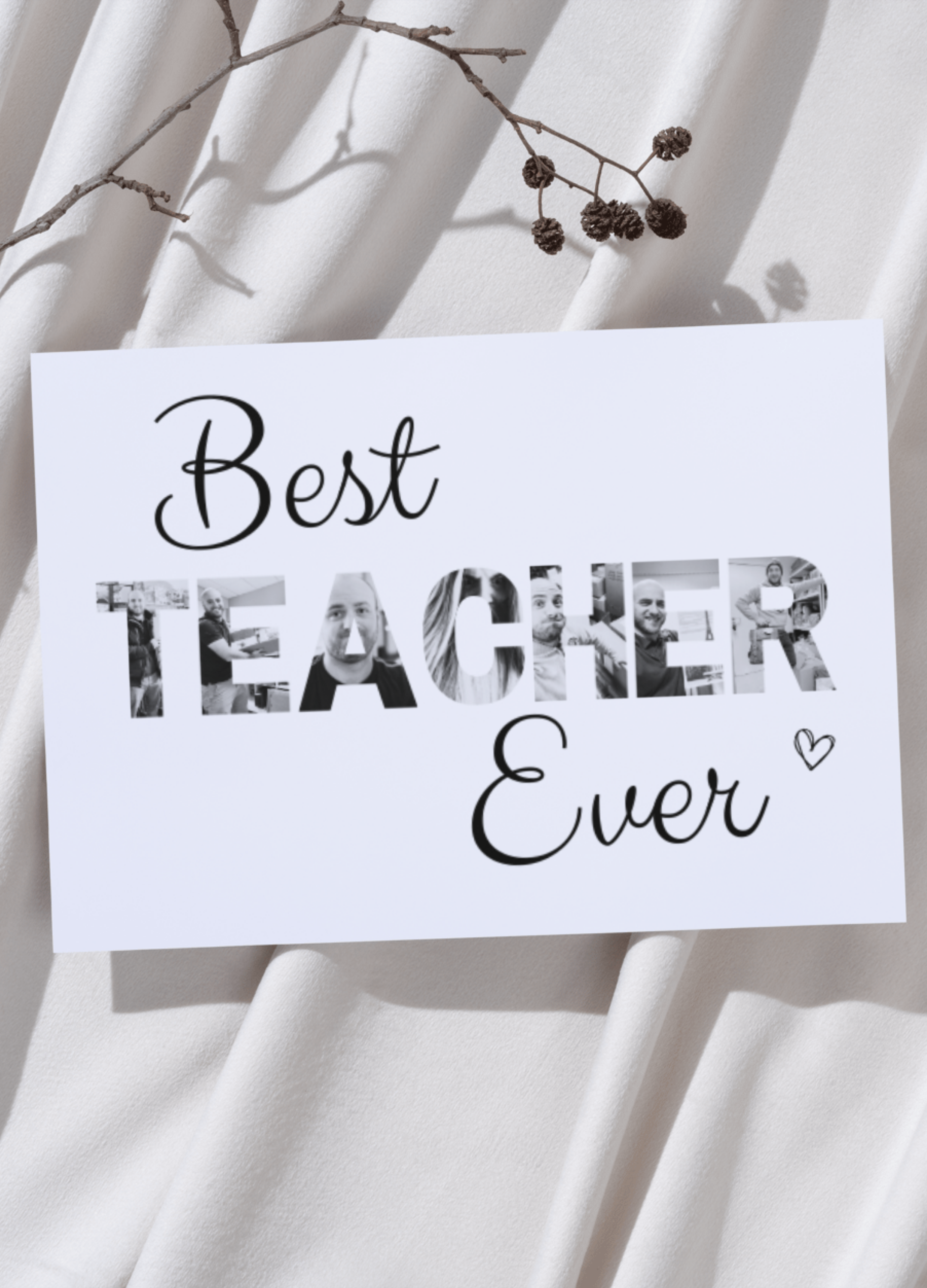 Affiche personnalisée - Best Teacher Ever 📸