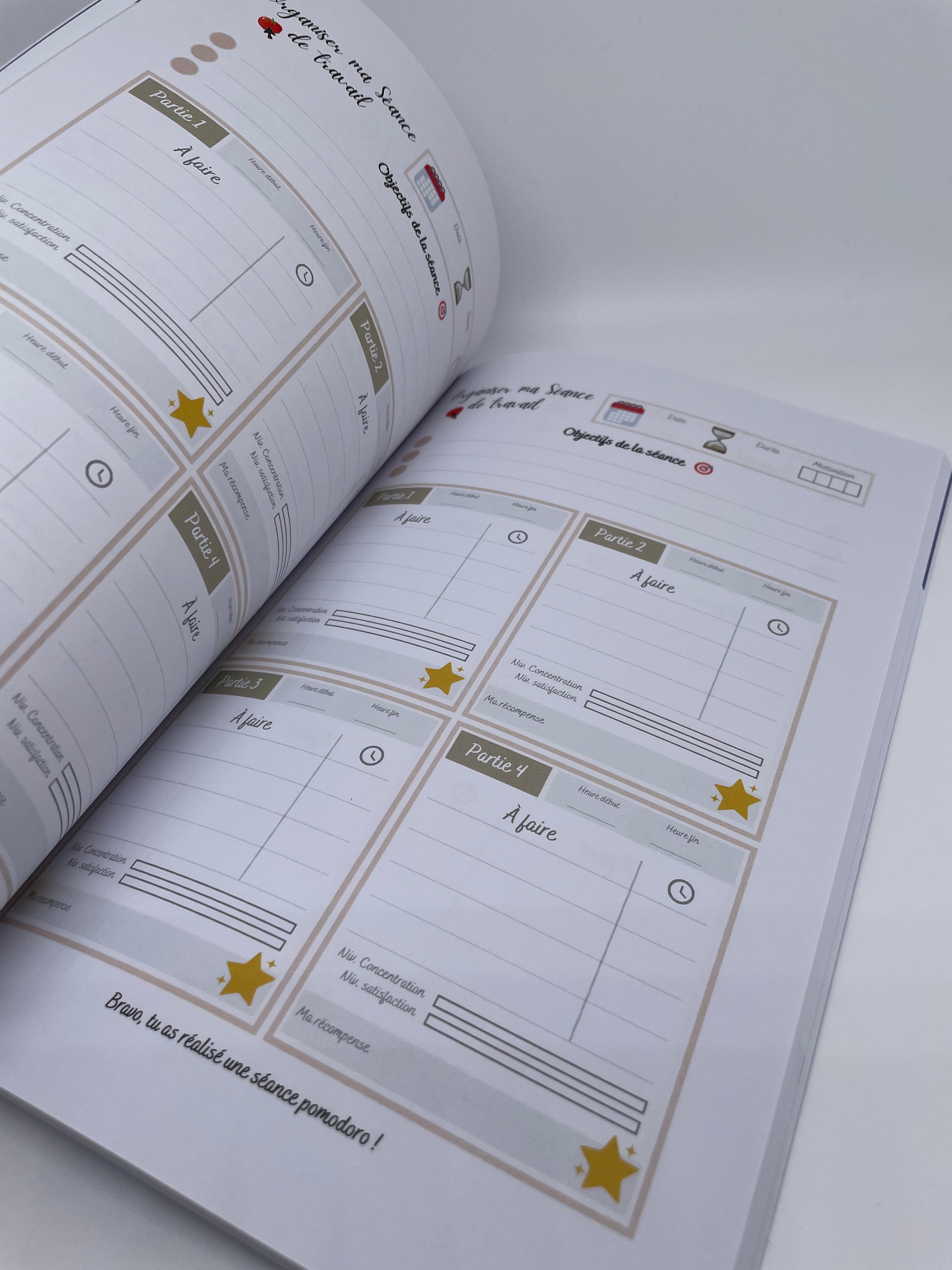 Carnet de travail Pomodoro