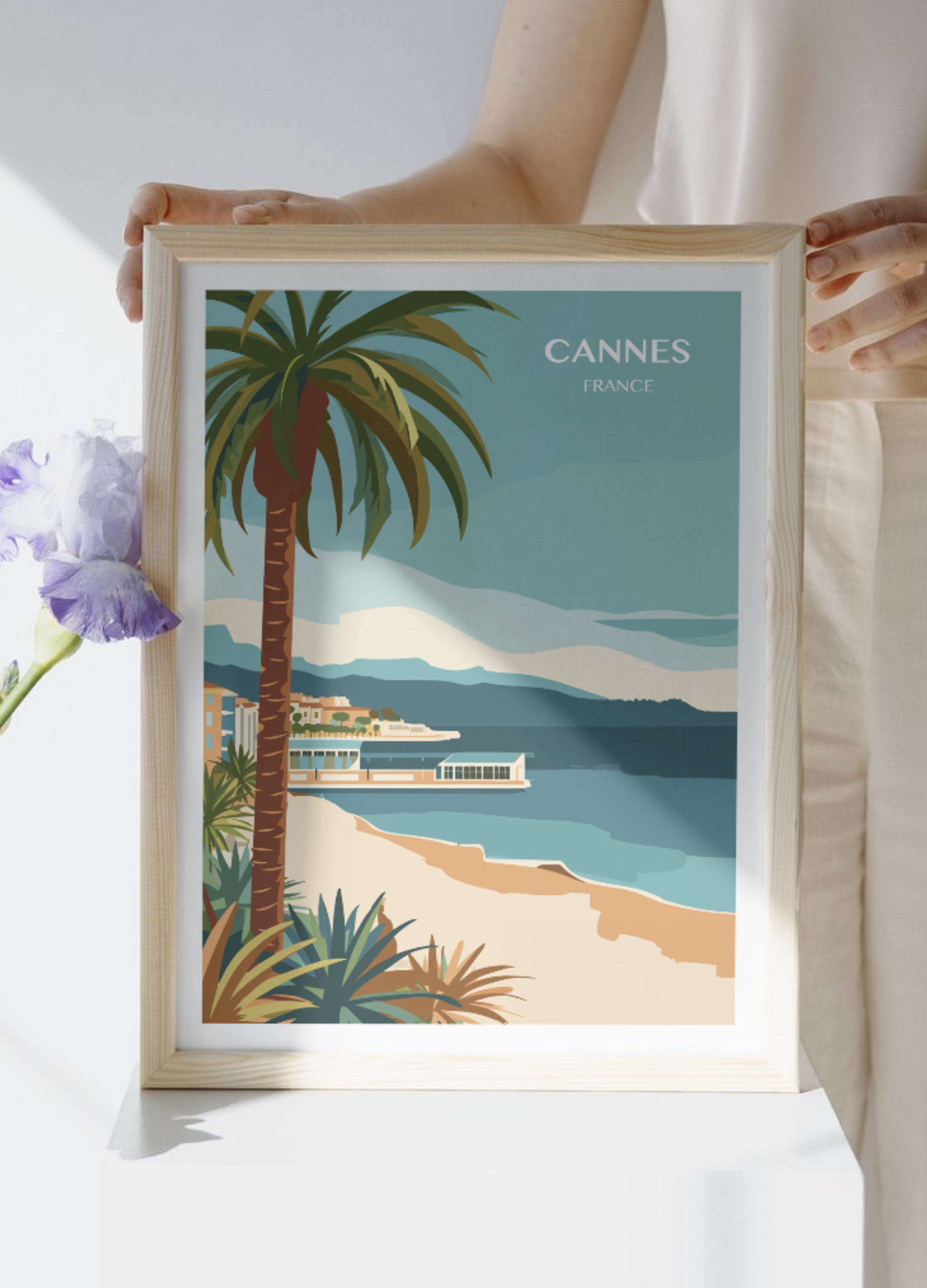 Affiche voyage - Cannes 🇫🇷